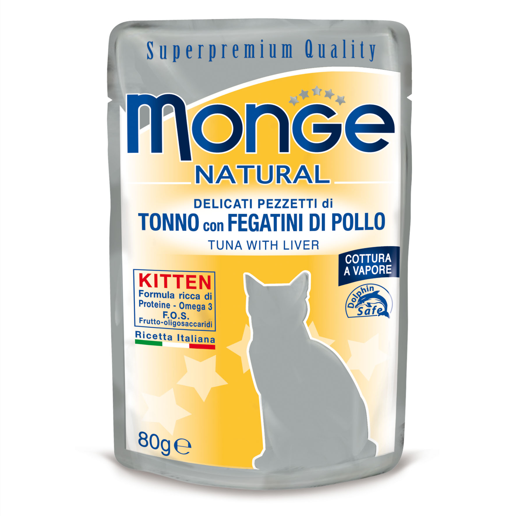 Monge Natural Kitten Thunfisch & Hühnerleber, 80g