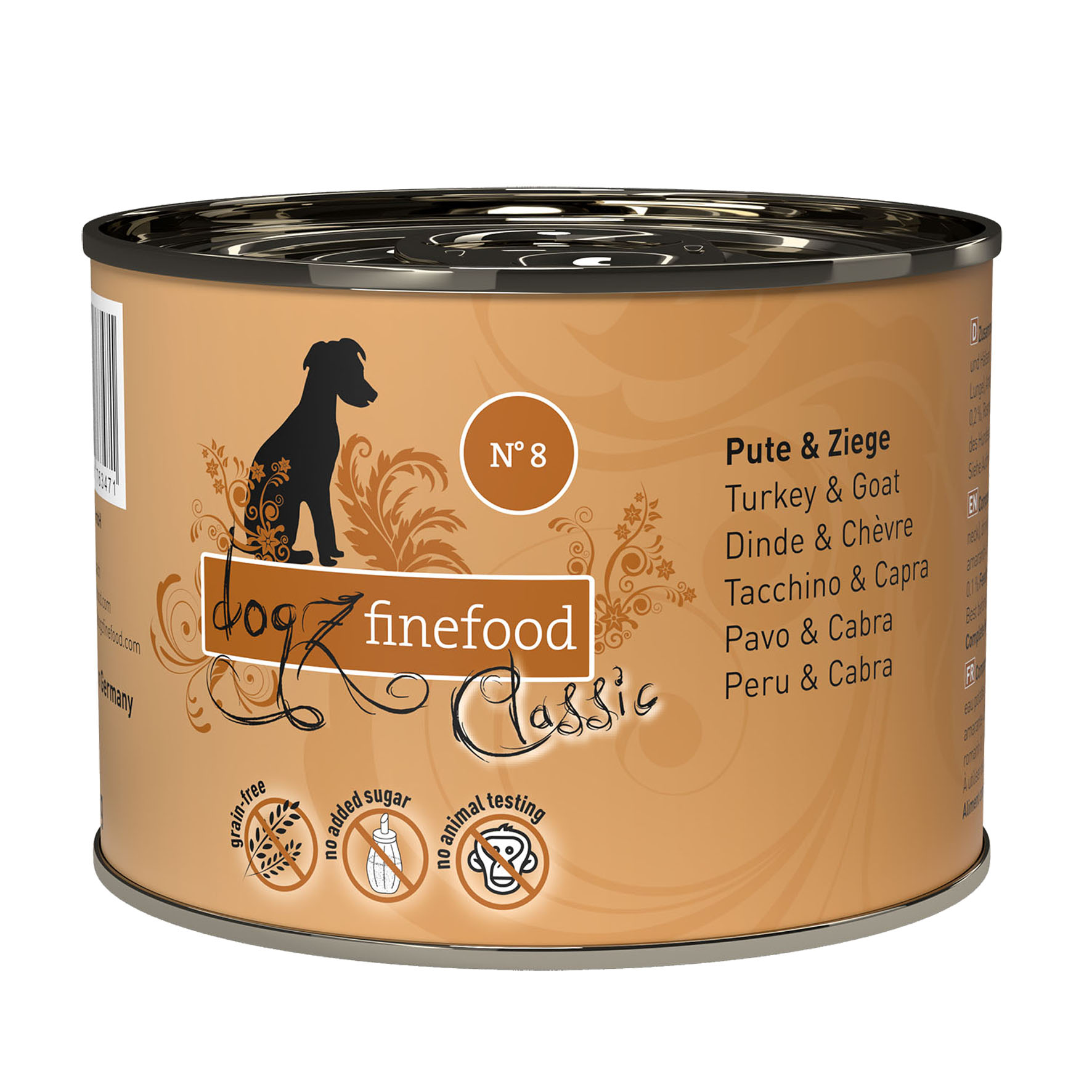 Dogz Finefood No. 08 Truthahn & Ziege, 200g