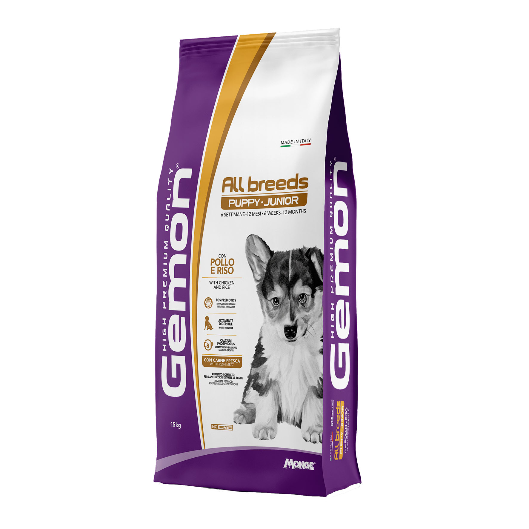 Gemon Puppy & Junior Medium - Pollo e riso