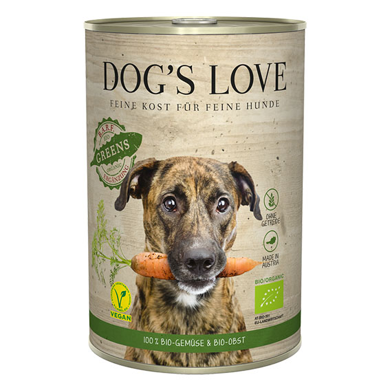 Dog‘s Love Bio Green végan – légumes & fruits 400g