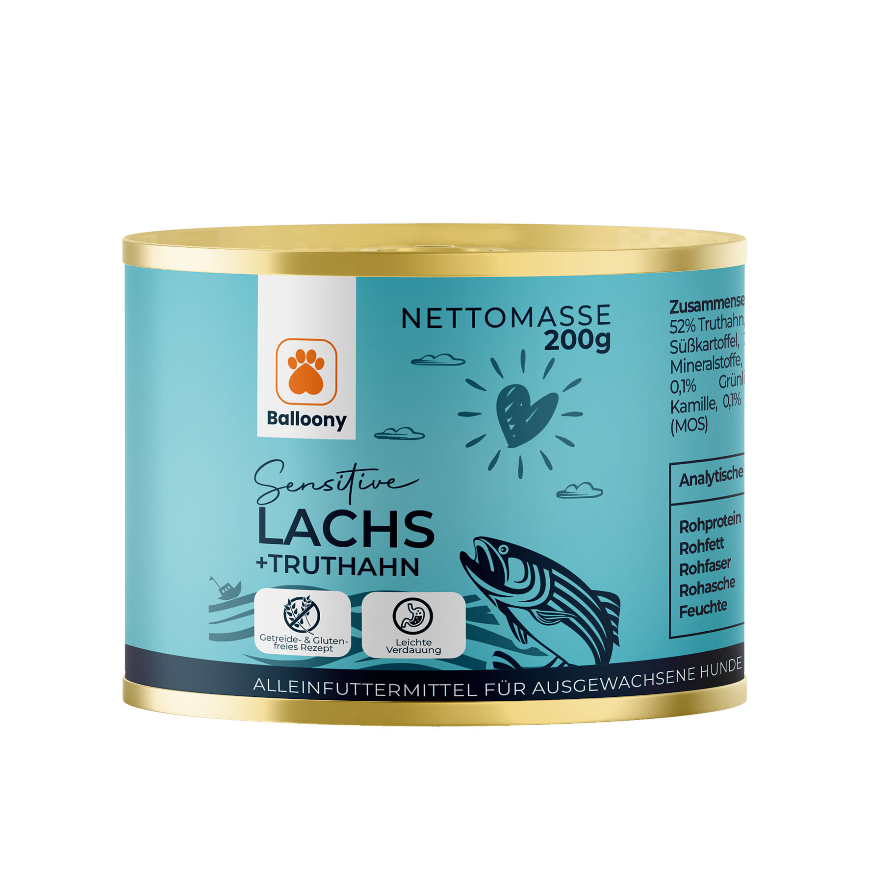 Balloony Sensitive Lachs & Truthahn 200g