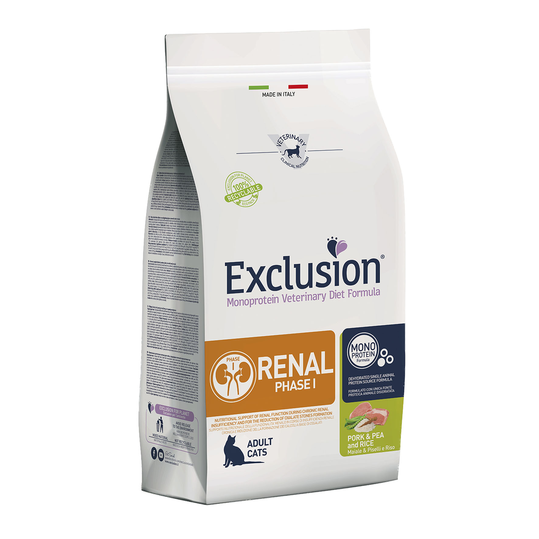 Exclusion Cat VET RENAL PHASE 1 Pork 1,5kg