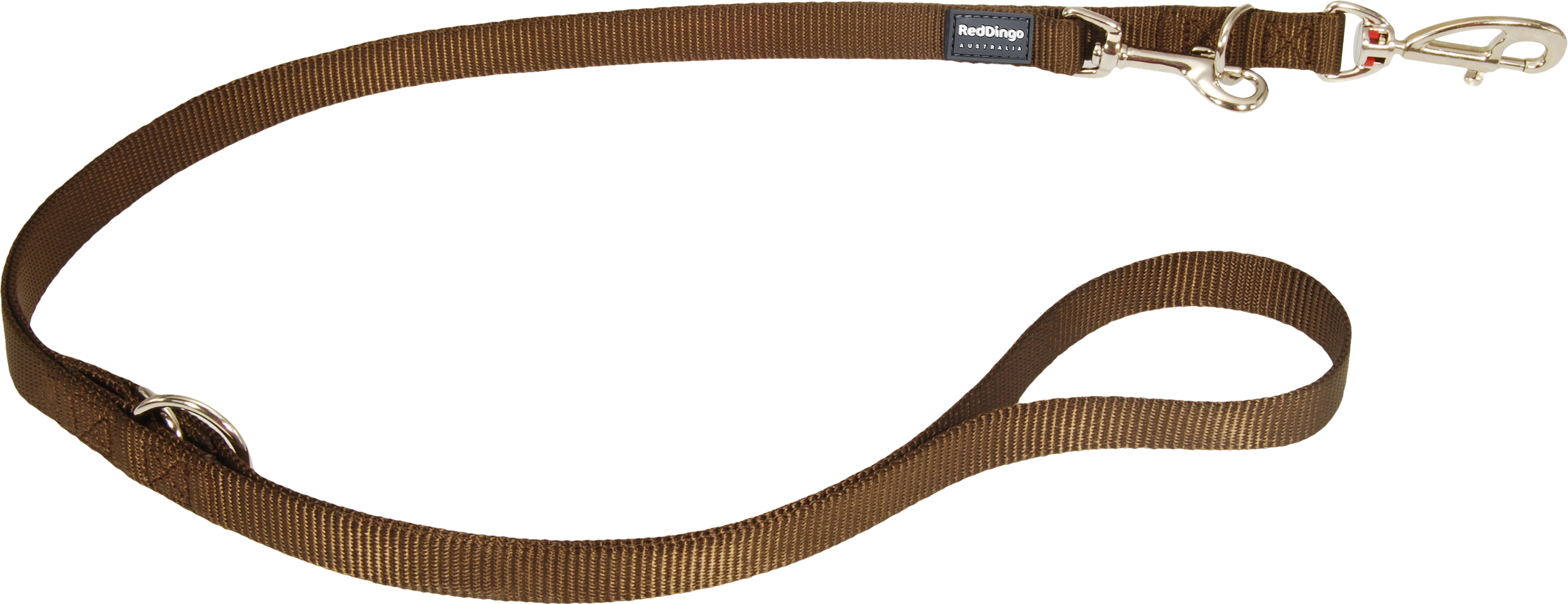 RedDingo Leine Plain Classic Braun M