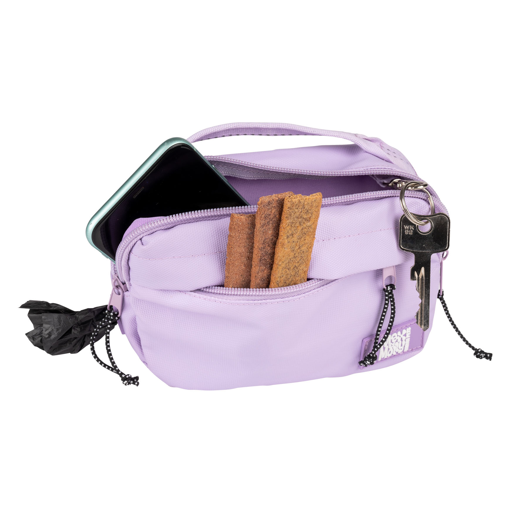 Max&Molly sac pour chien Matrix 2.0 lavande, L:18cm H:12cm L:6cm, sangle:125cm