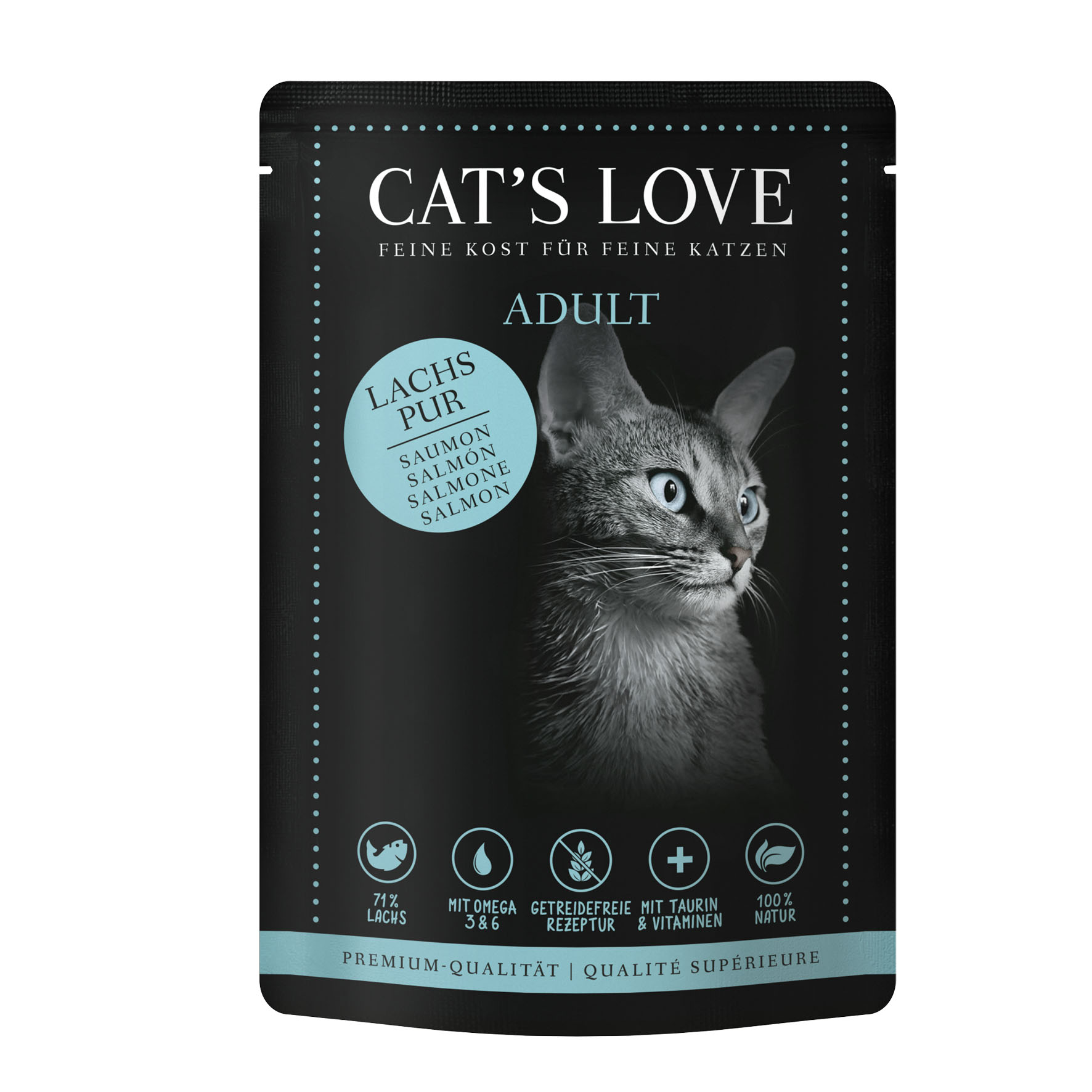 Cat‘s Love Adult Lachs pur, 85g