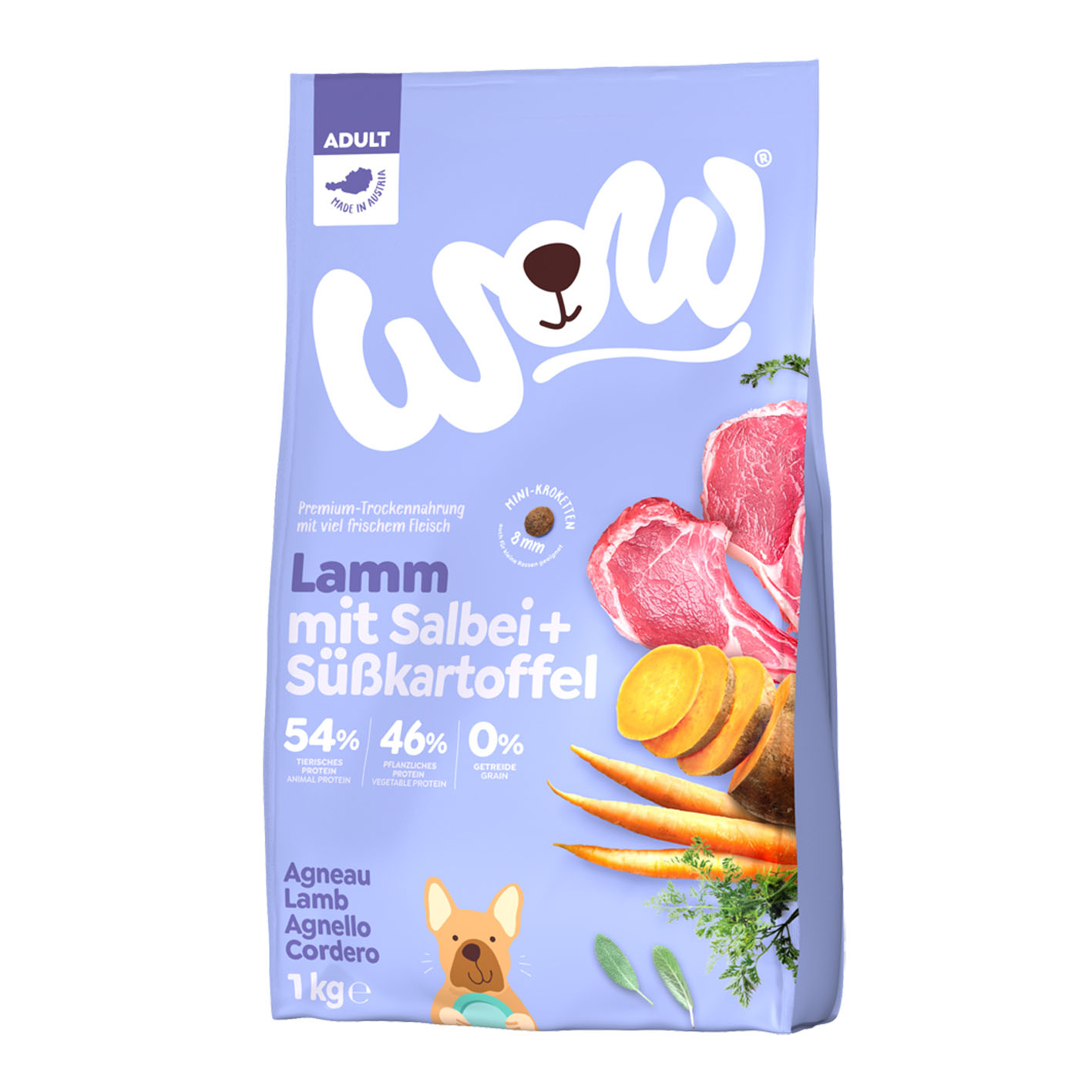 WOW Adult Mini Lamm mit Kartoffeln, 1kg