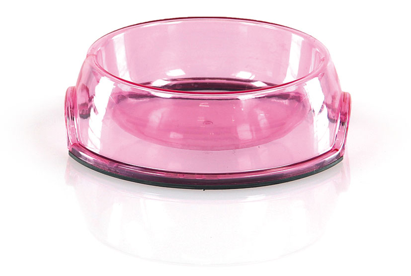 swisspet Mini-Napf transparent, rosa, 160ml