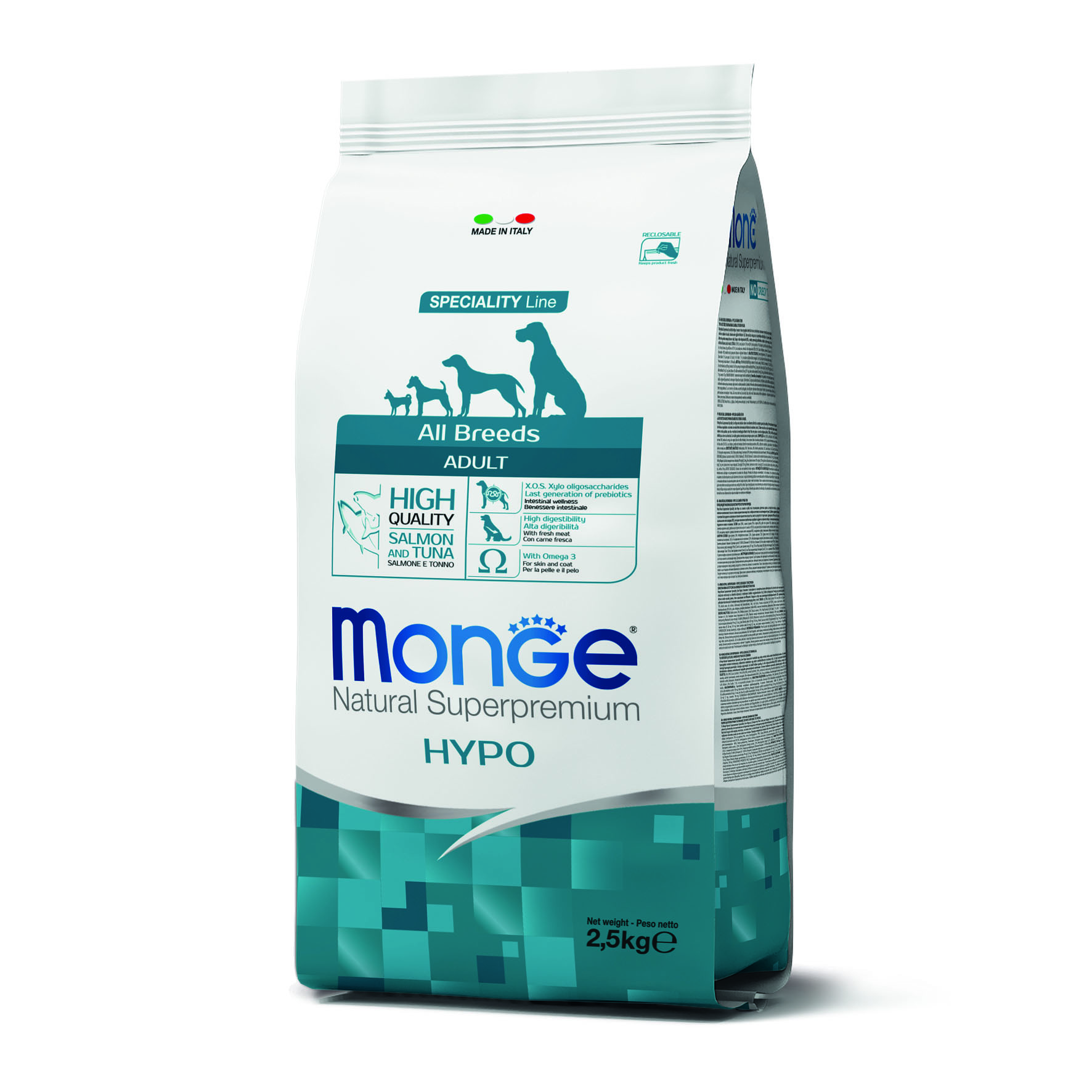 Monge Dog Adult A.B. Hypoallergen Lachs & Thunfisch, 2.5kg