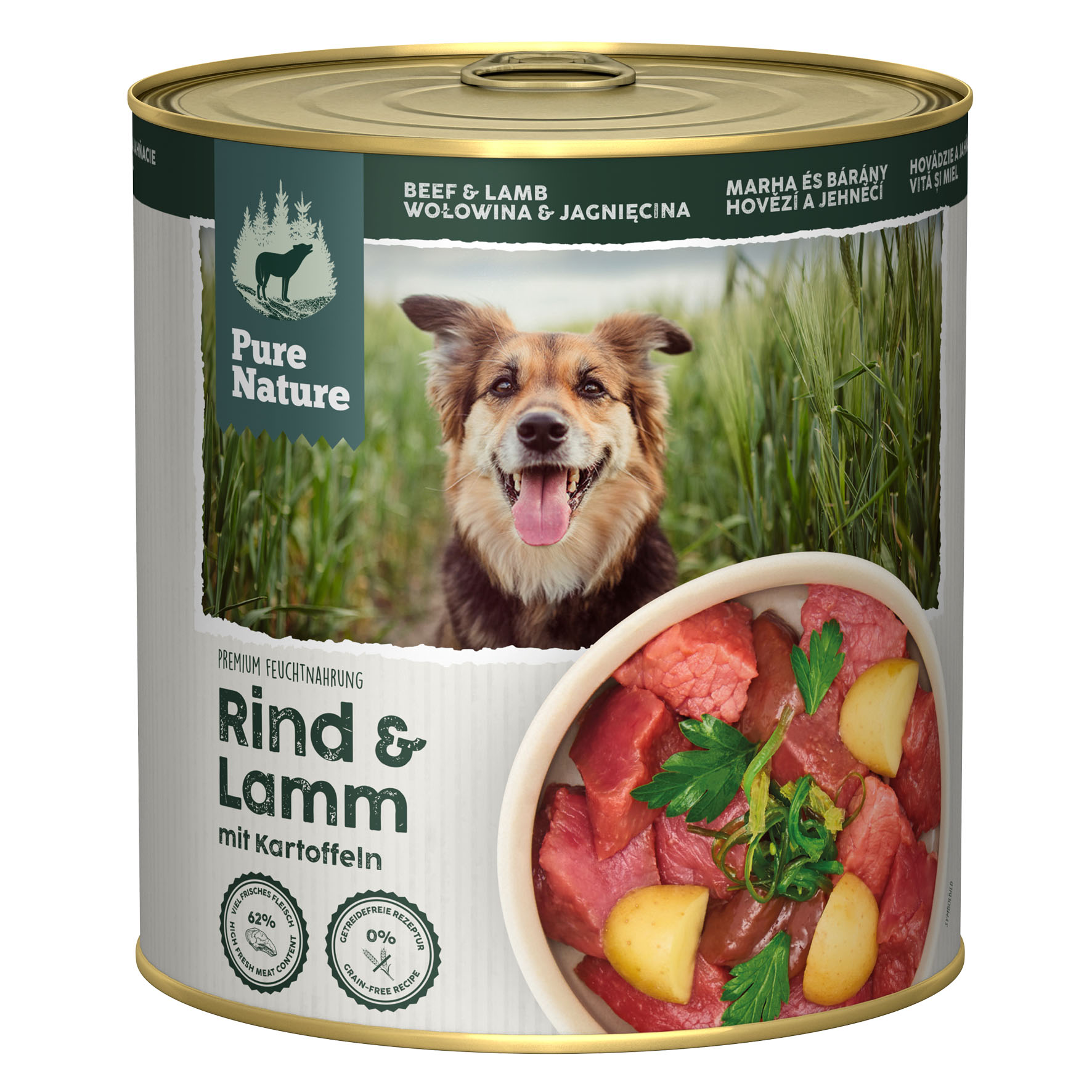 PureNature Rind und Lamm mit Kartoffel, 800g