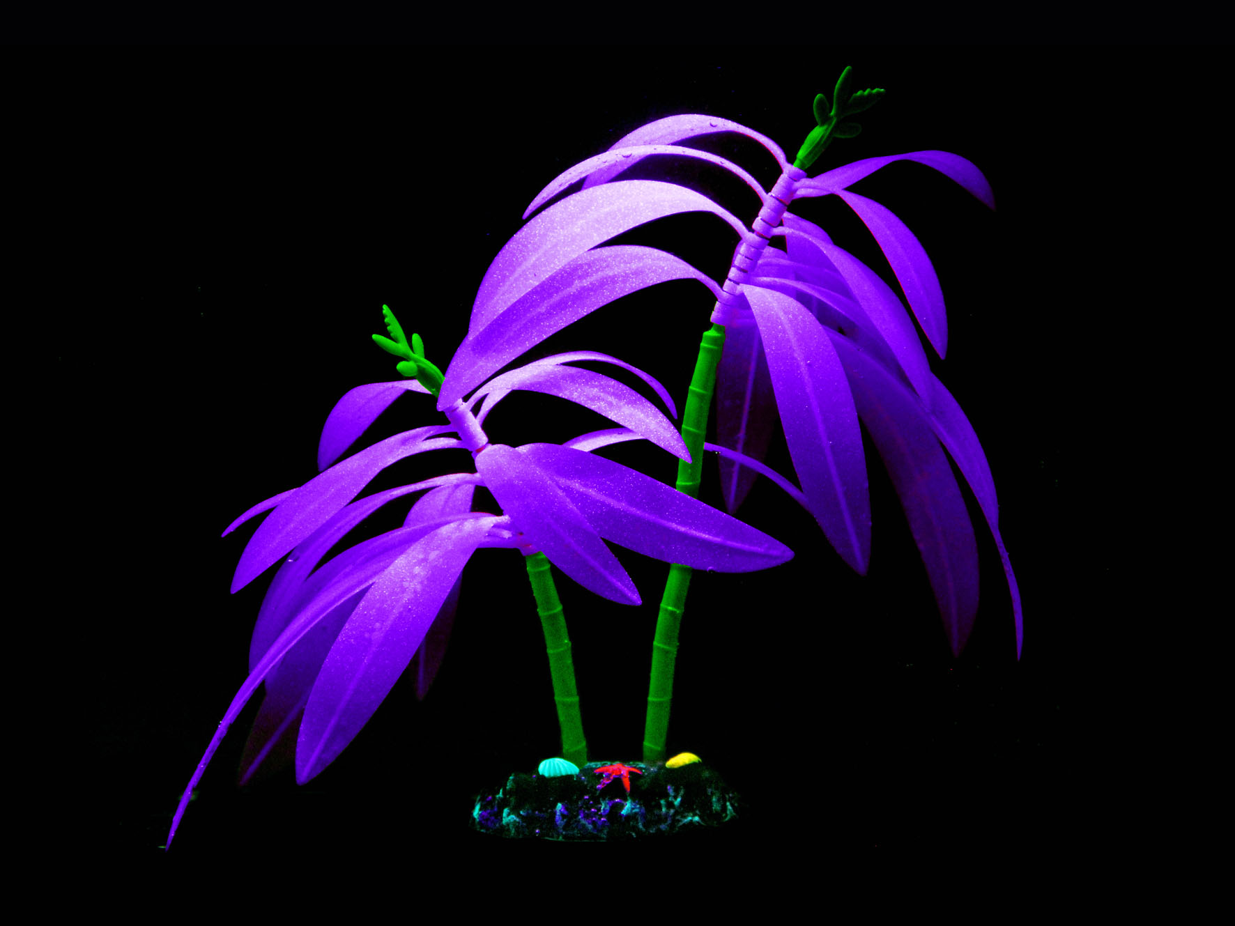 Amazonas Kunststoffpflanzen FLUO Tree, violett