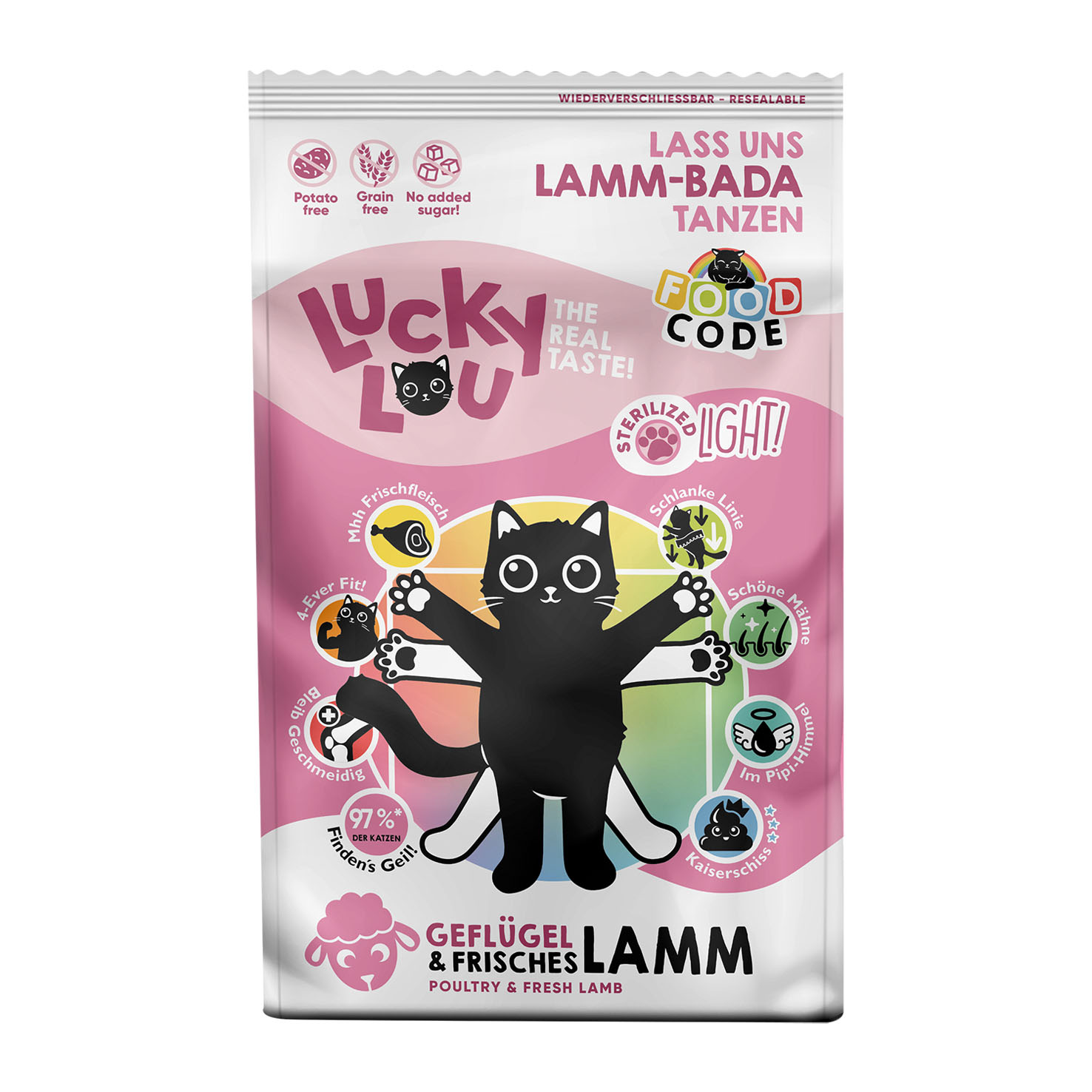 Lucky Lou Light Geflügel & Lamm, 750g
