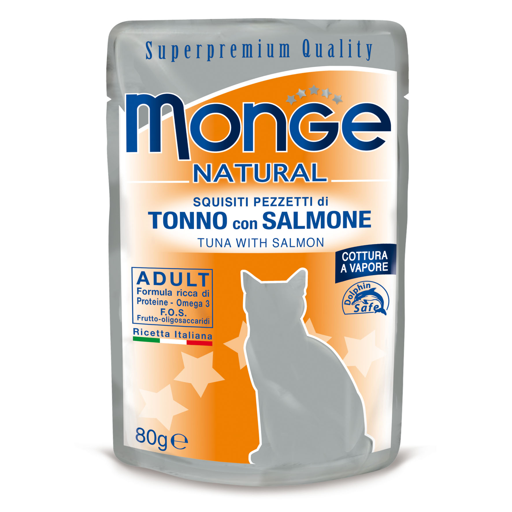 Monge Natural Cat Thunfisch mit Lachs, 80g