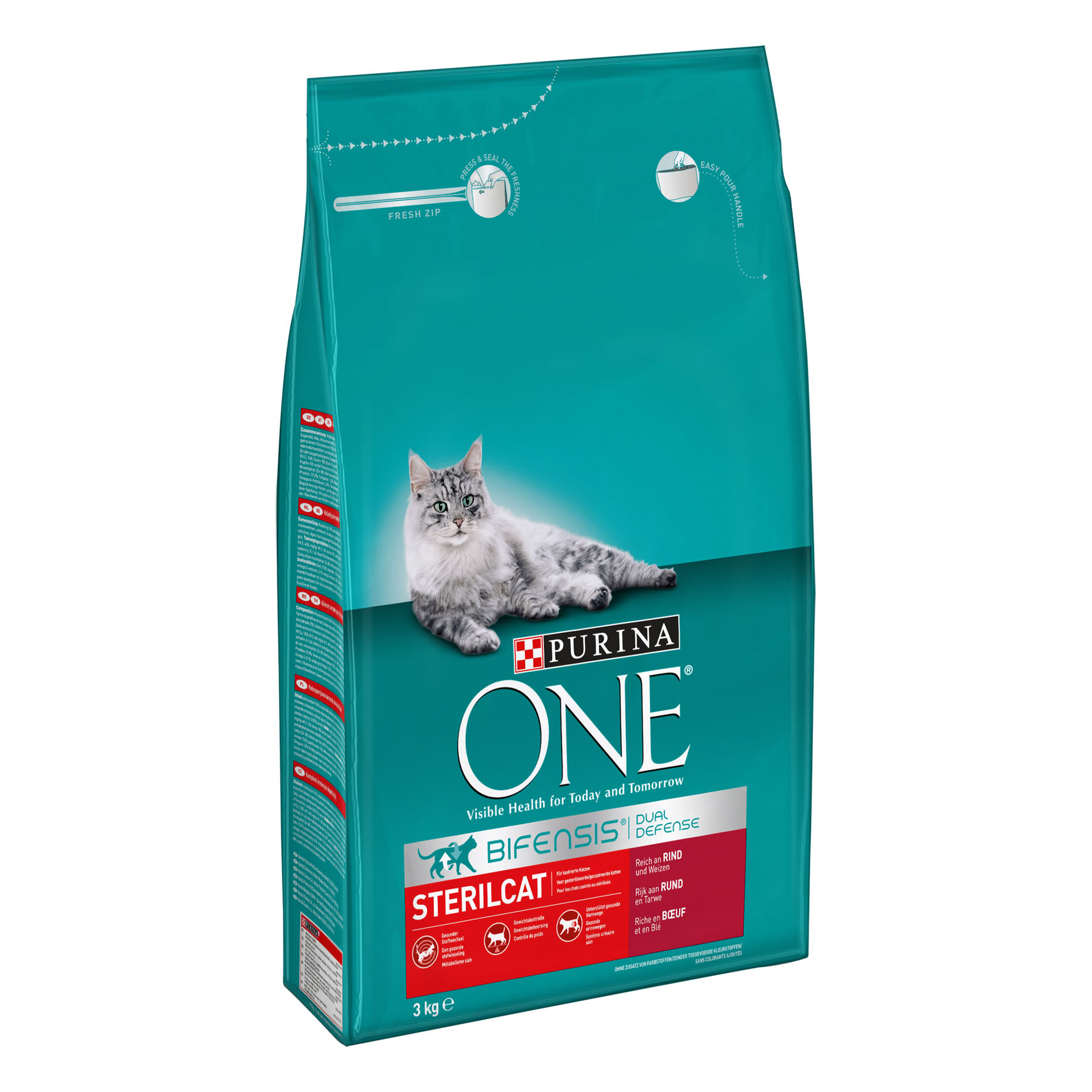 Purina ONE Sterilcat Rind & Weizen, 3kg