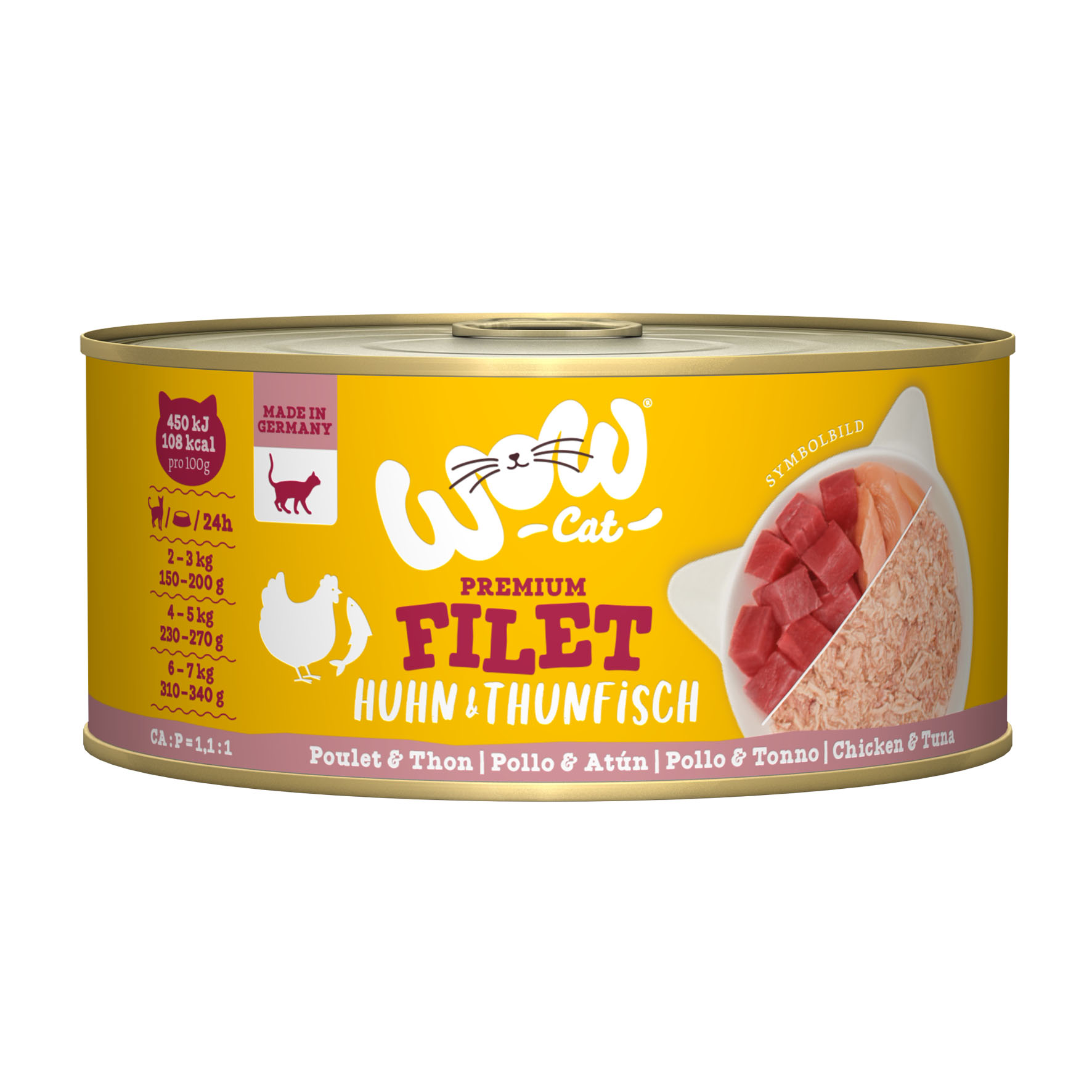 Filet de poulet & thon, 70g