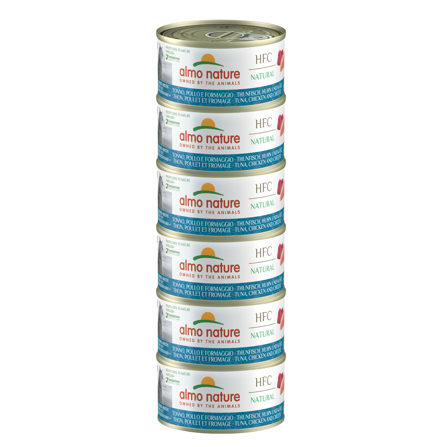 Almo HFC Cuisine Thunfisch & Huhn & Käse Megapack 6x70g