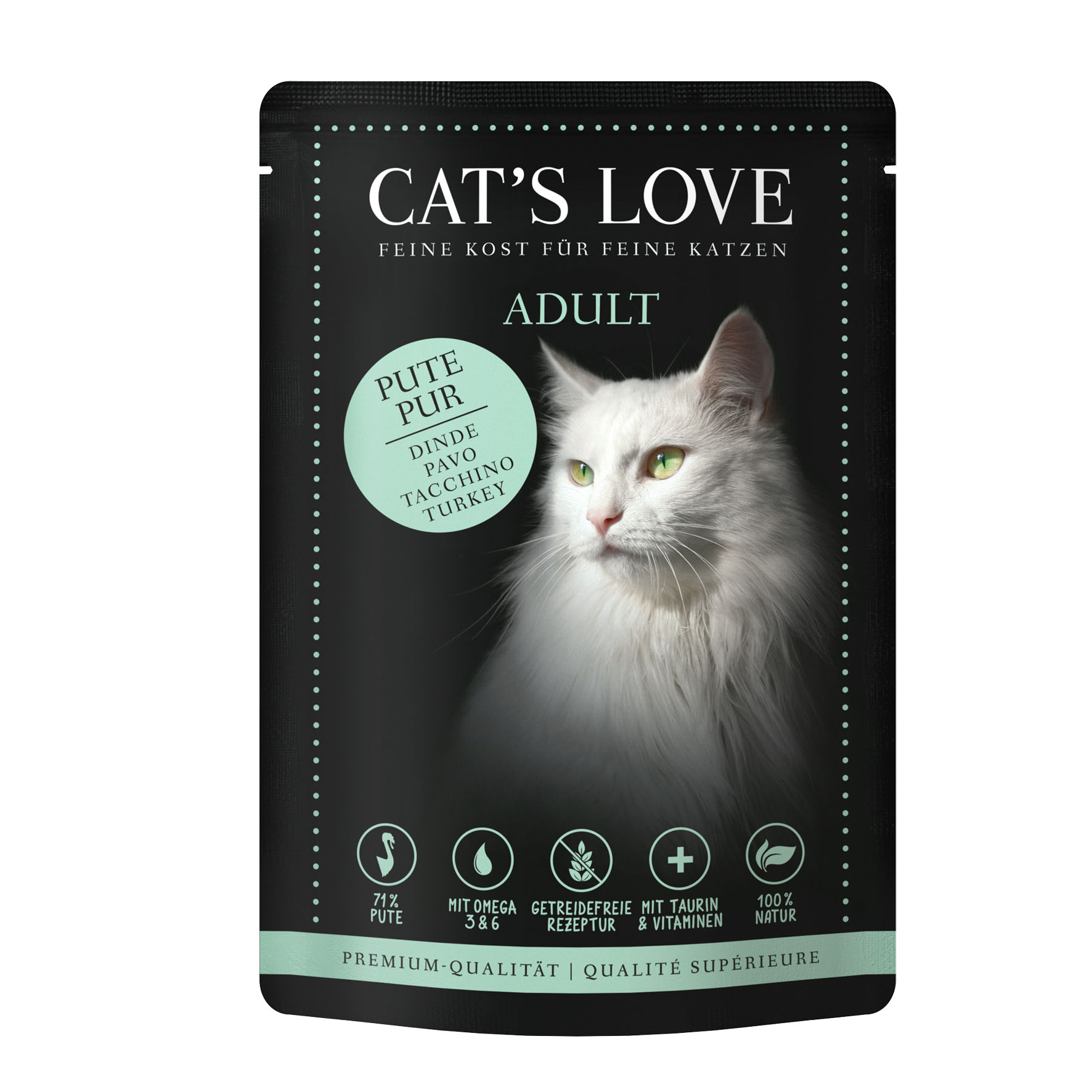 Cat‘s Love Adult Truthahn pur, 85g