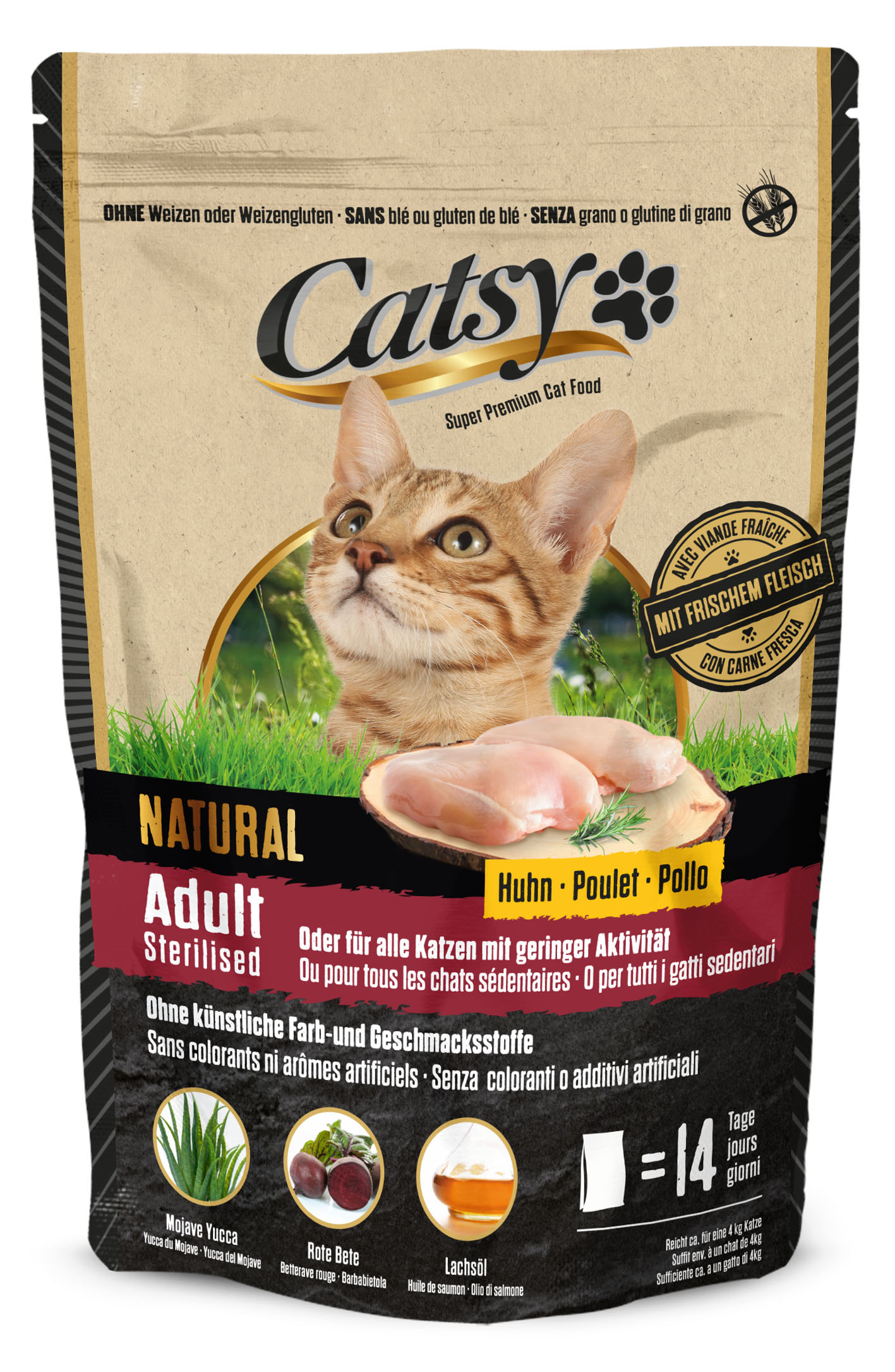 Catsy Adult & Sterilised Cat Chicken, 1kg