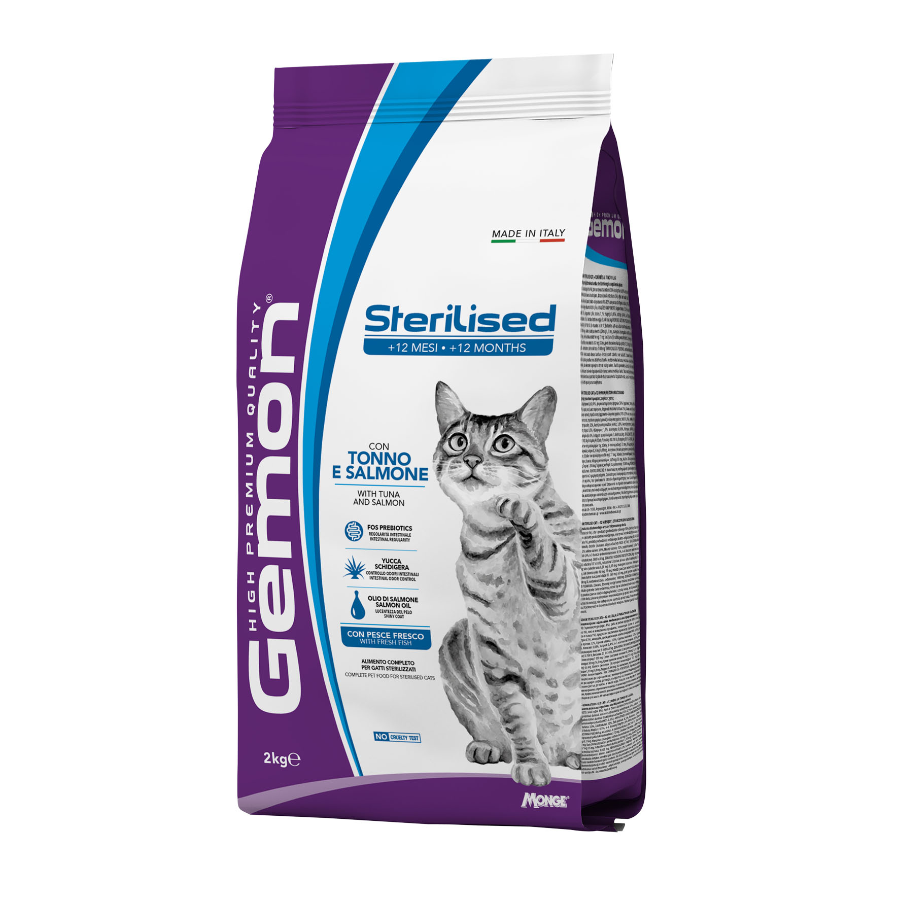 Gemon Cat Sterilised Tuna&Salmon, 2kg