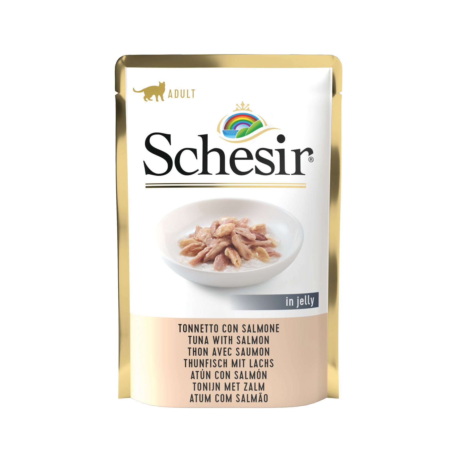 Schesir Jelly Thon mit Lachs 85g