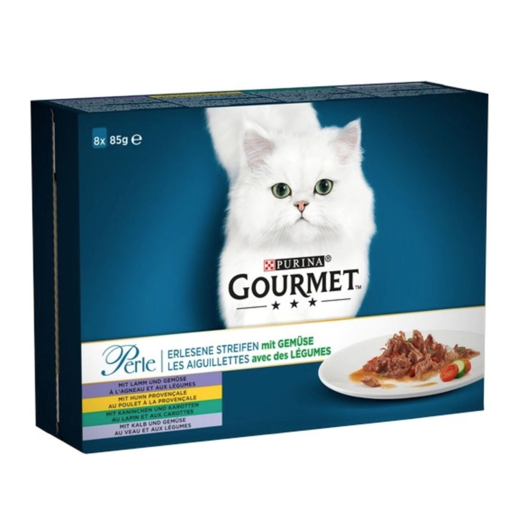 Gourmet Perle Erl. Streifen Gemüse 8x85g