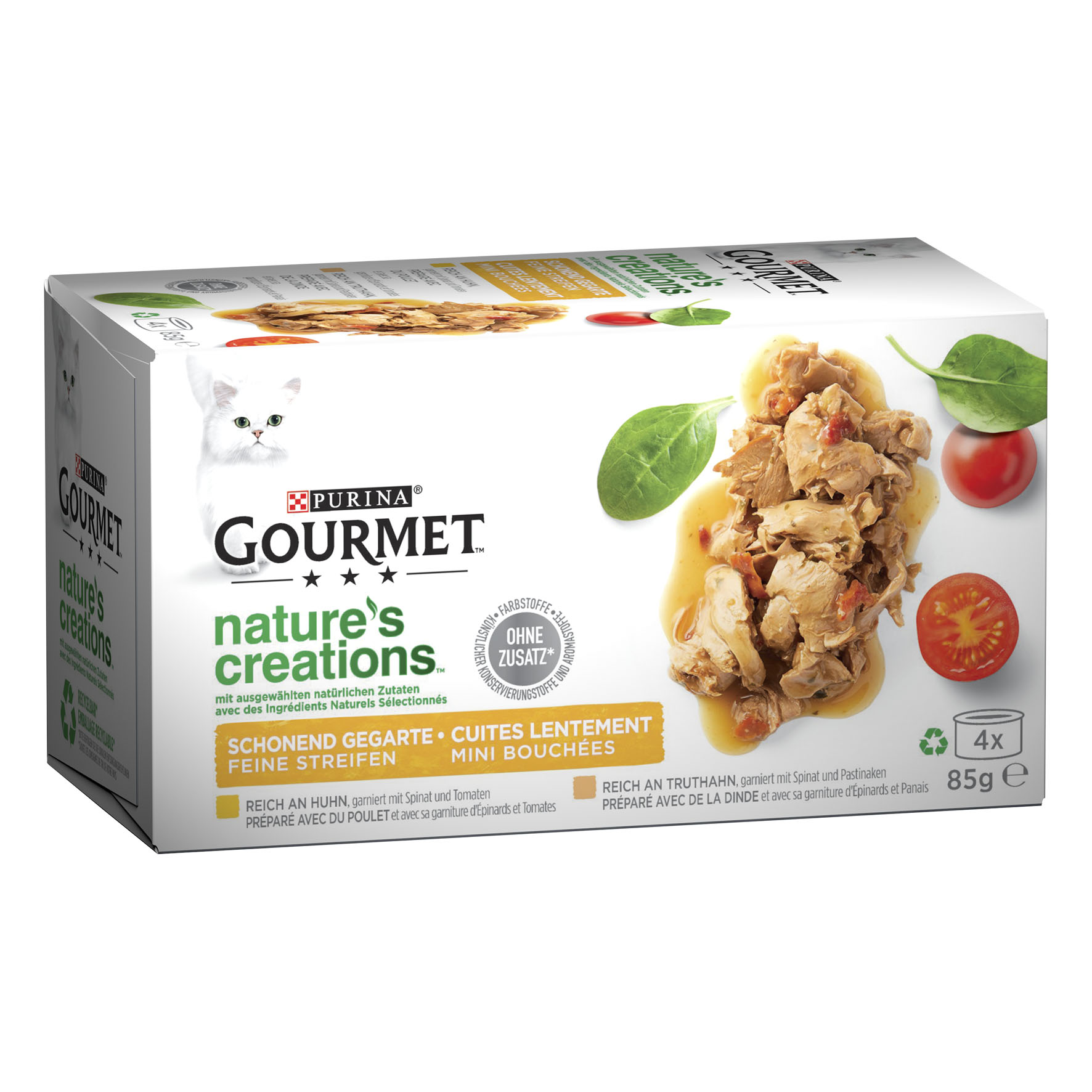 Gourmet Nature's Creation Fleisch, 4x85g
