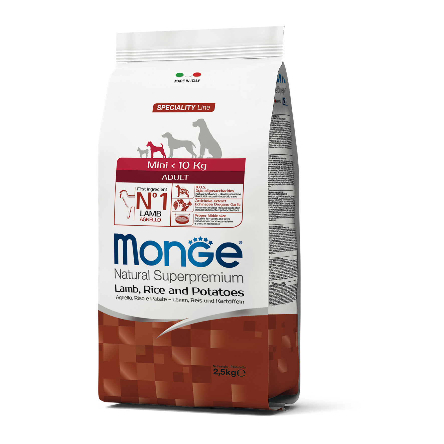 Monge Natural Superpremium Speciality Line Mini Adult con salmone e riso 