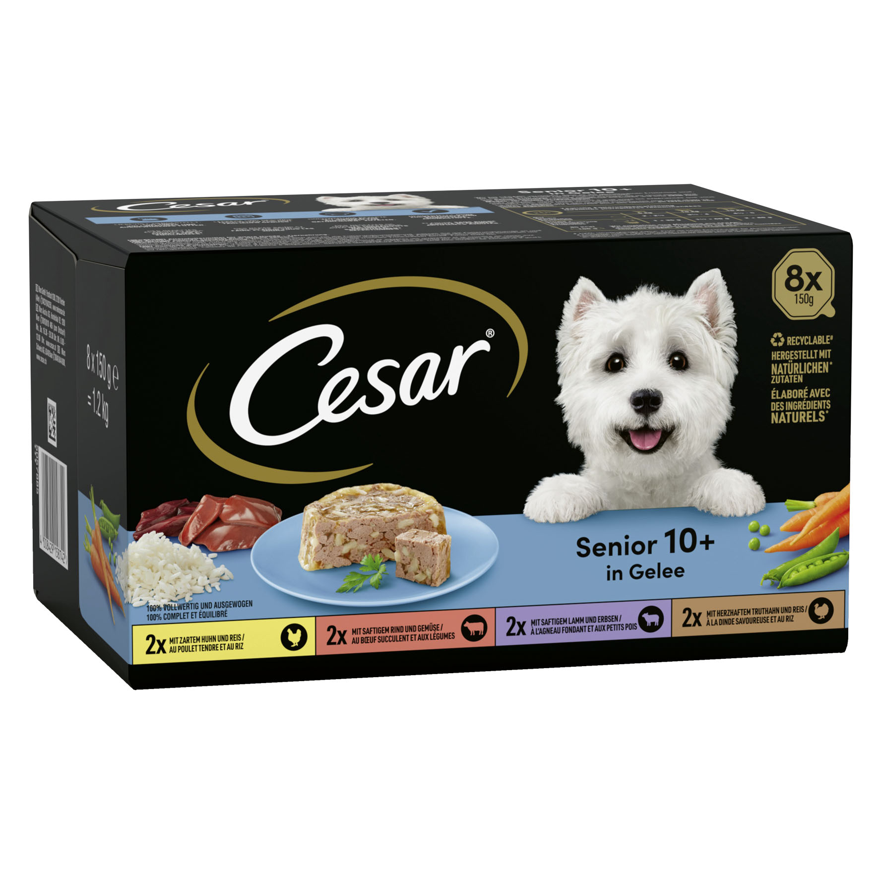 Cesar Senior Multipack, 8x150g