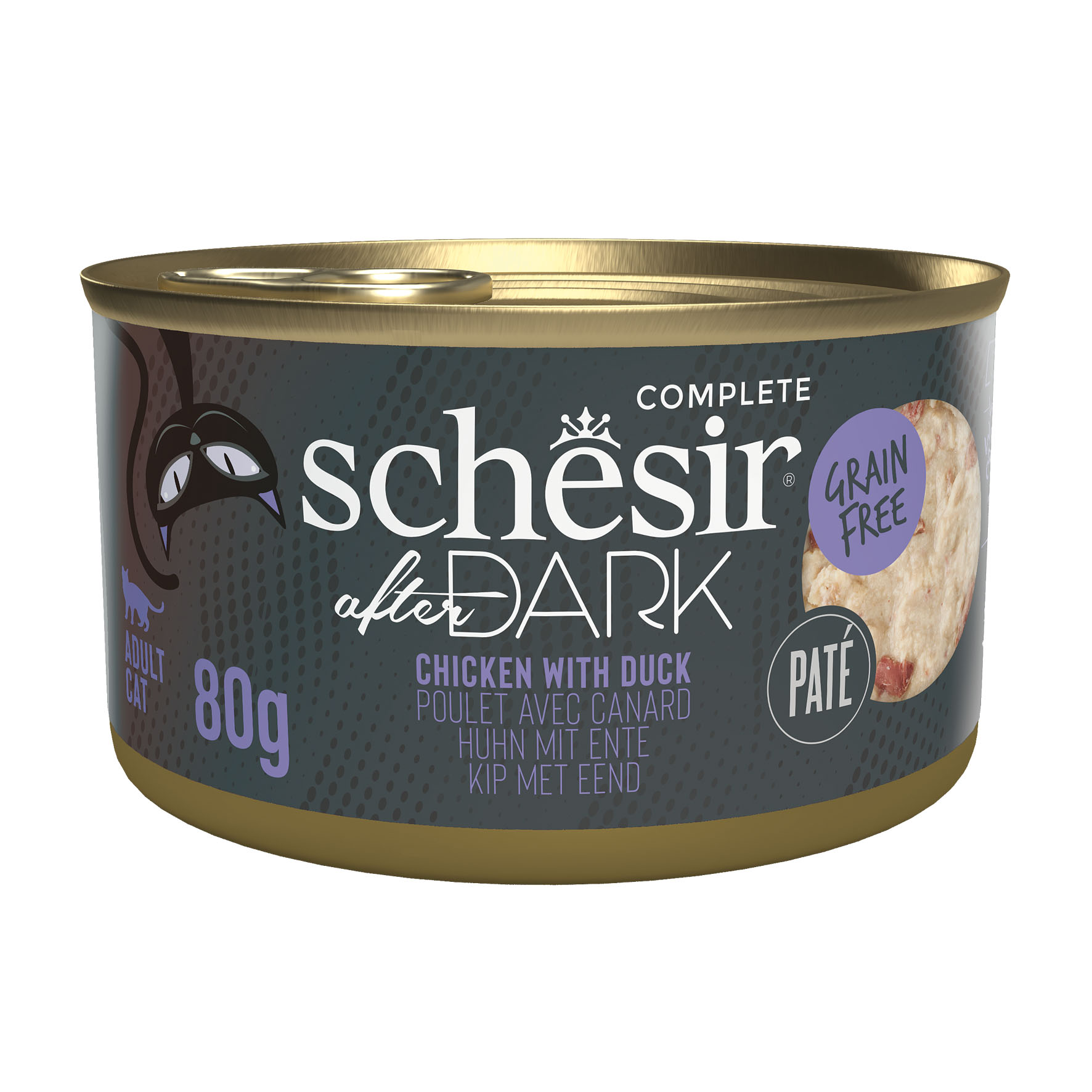 Schesir After Dark Pate Poulet avec Canard, 12x80g