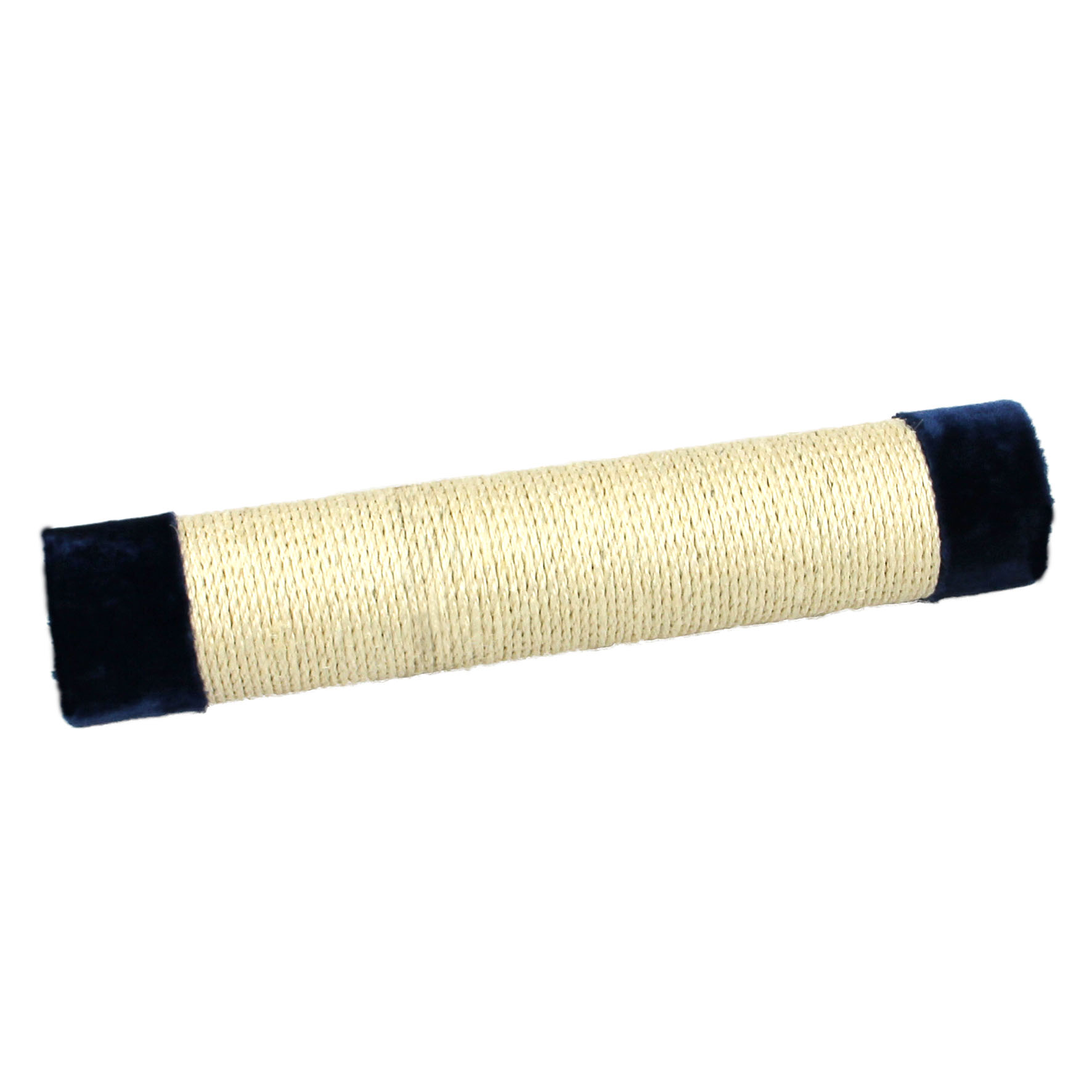 Colonne en sisal avec peluche 50cm, D=12cm, bleue