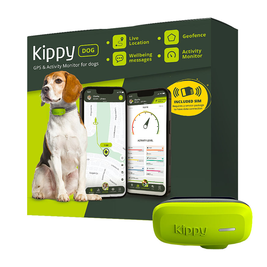 Kippy EVO GPS-Ortungsgerät für Hunde, 38g