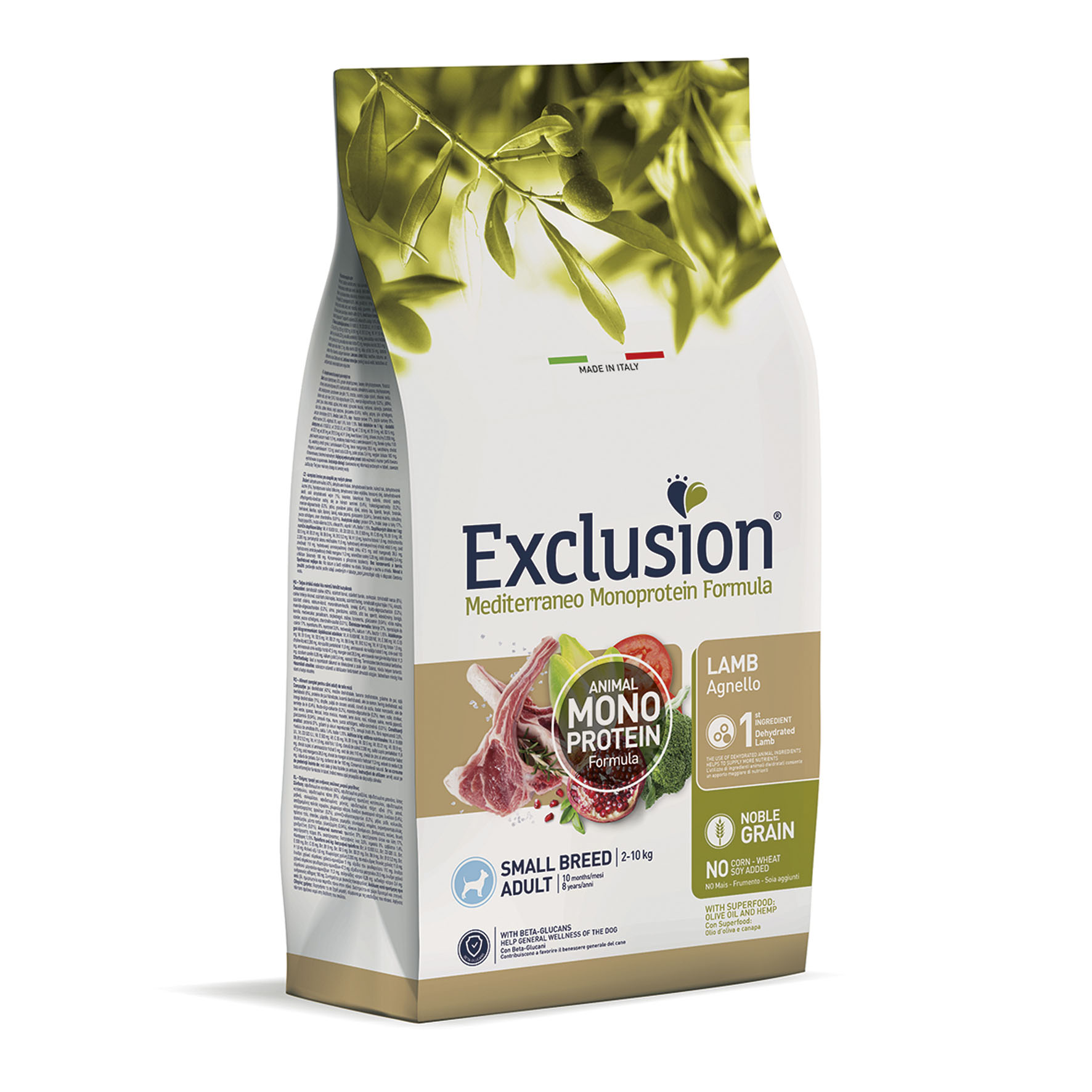 Exclusion Mediterraneo Adult Small, Lamb