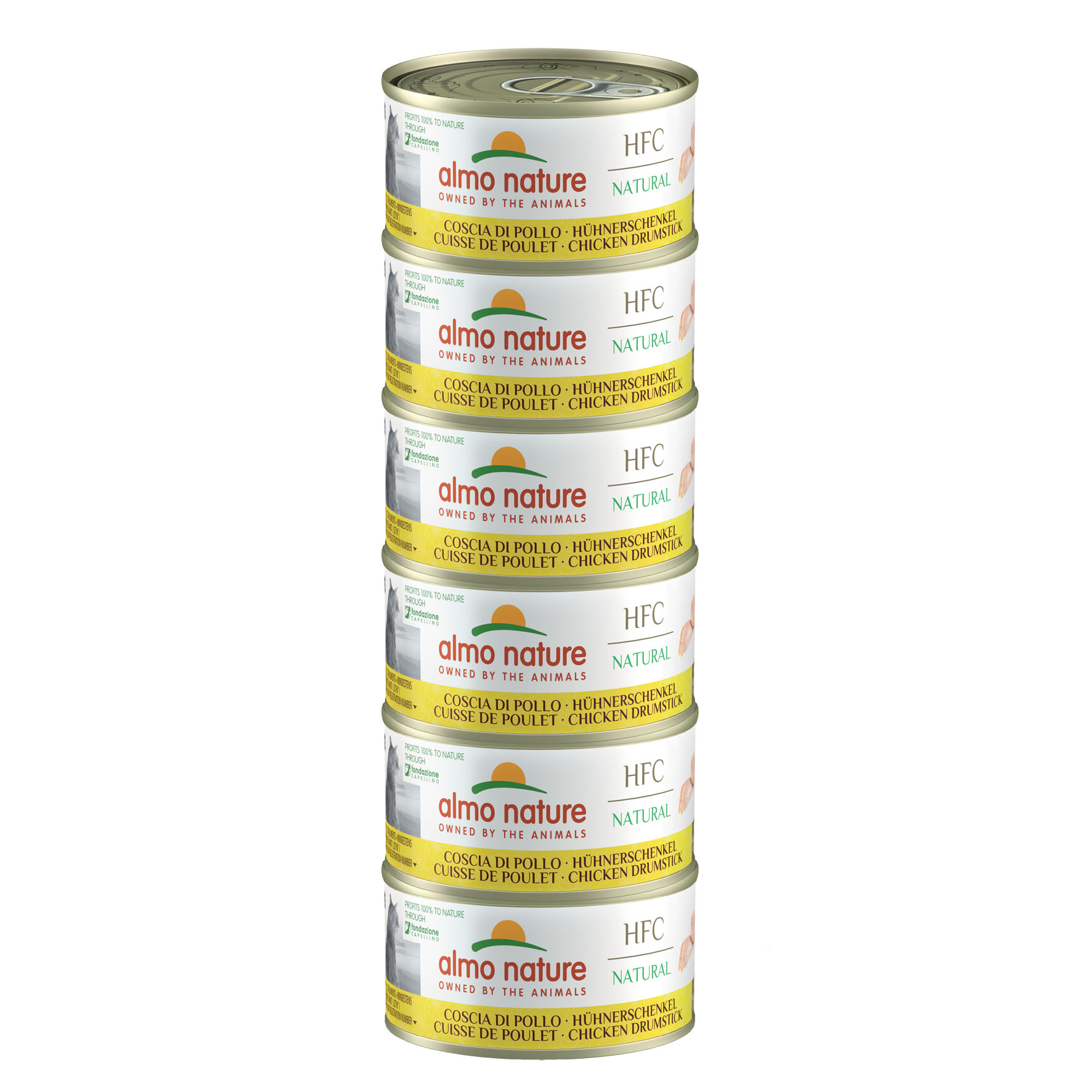 Almo HFC Natural Hühnerschenkel Megapack 6x70g