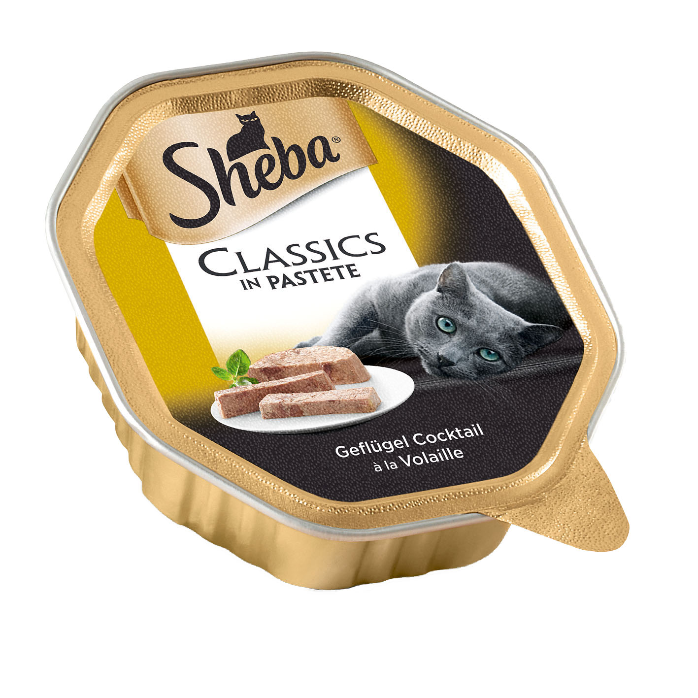 Sheba Classics in Pastete, Geflügelcocktail, 22x85g