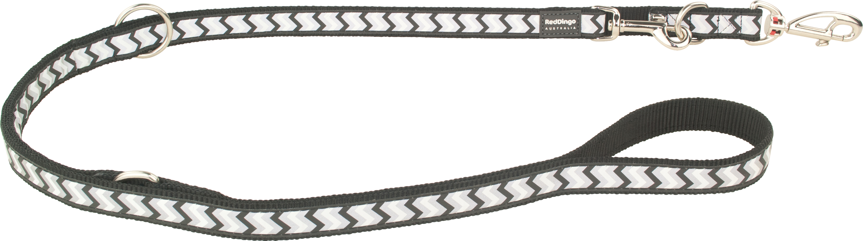 RedDingo Leine Reflective Ziggy Schwarz M