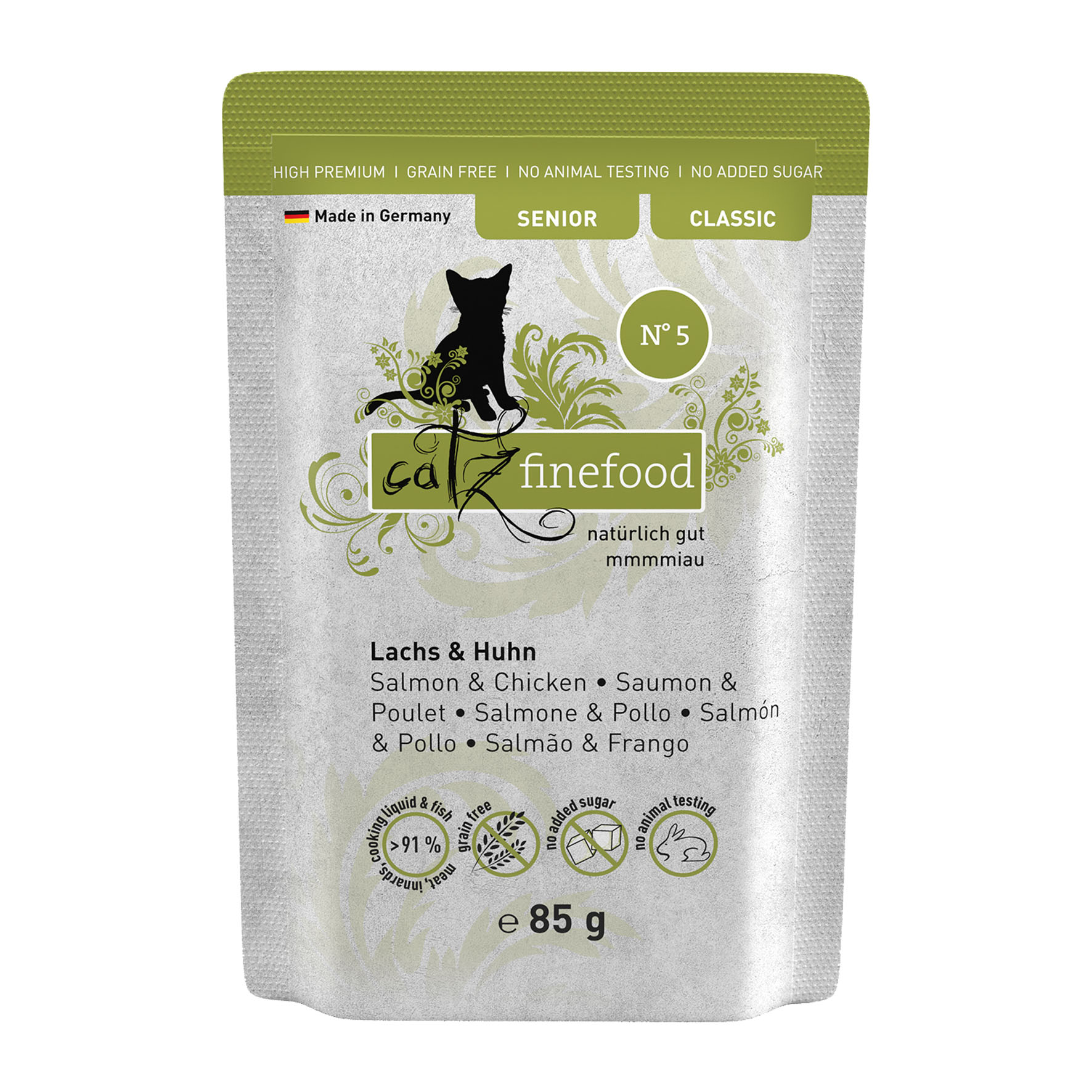 Catz finefood  Senior N° 5 - saumon & poulet 85g