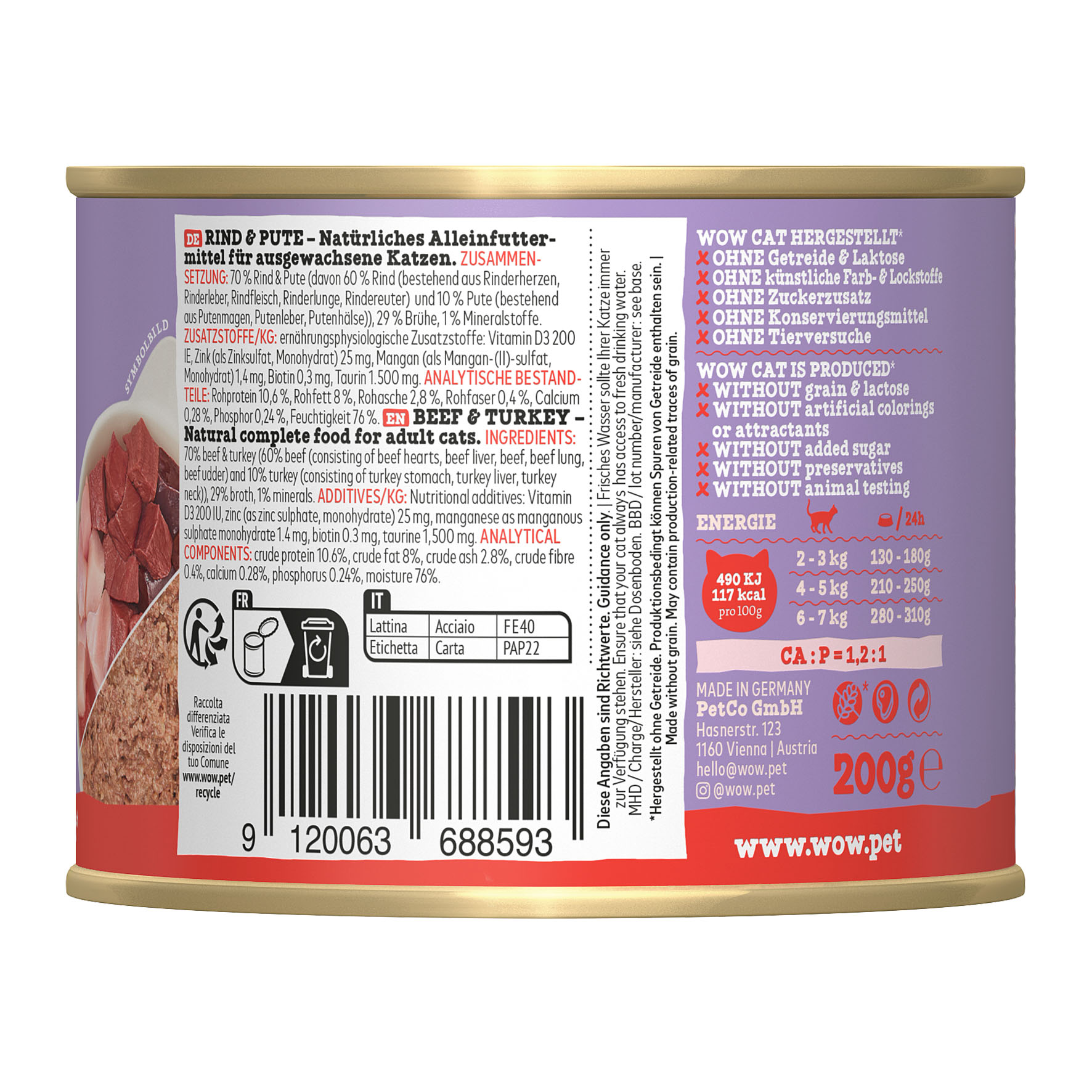 WOW Adult Rind & Truthahn, 200g