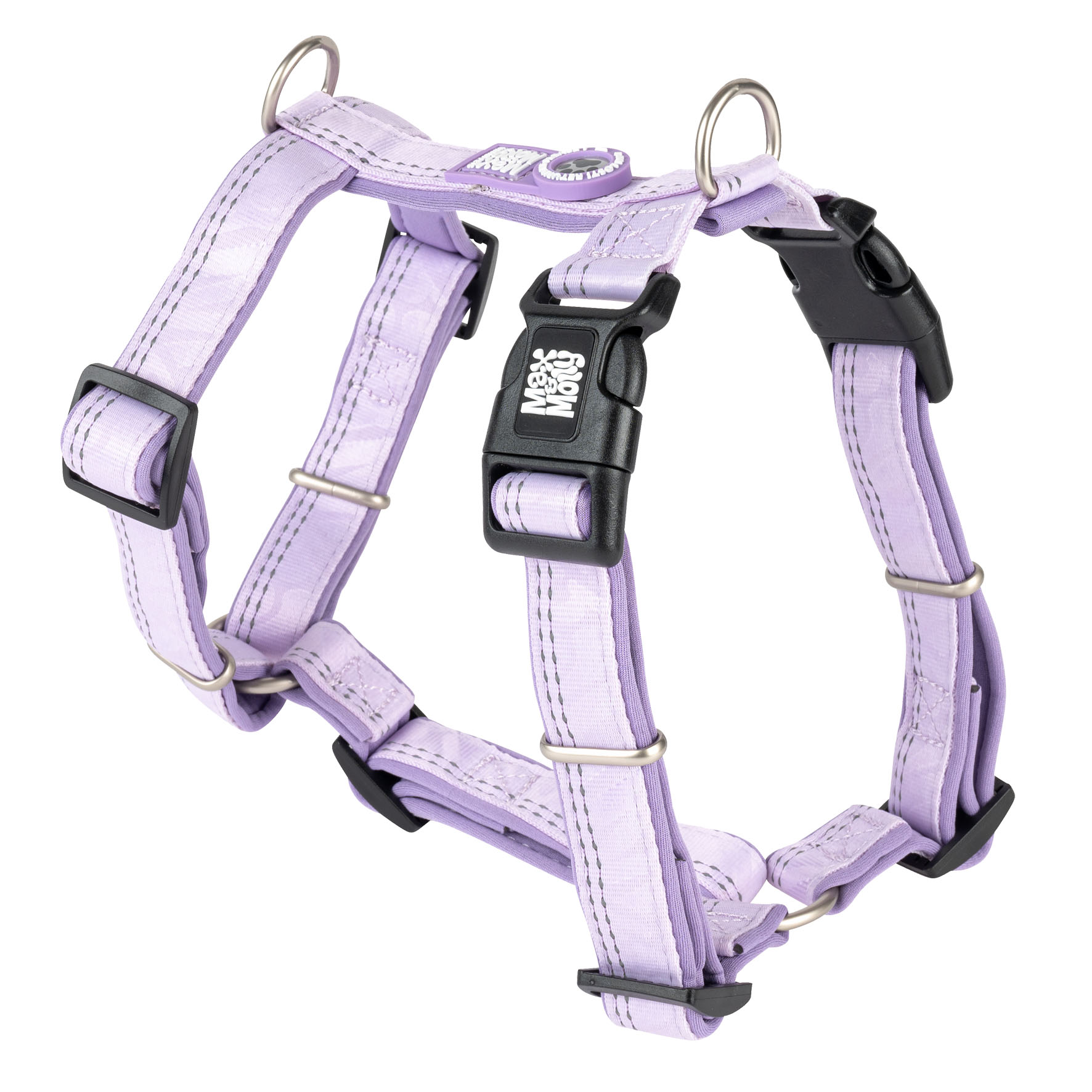Max&Molly harnais Comfort-H lavande/M, H:36-58cm/B:53-69cm