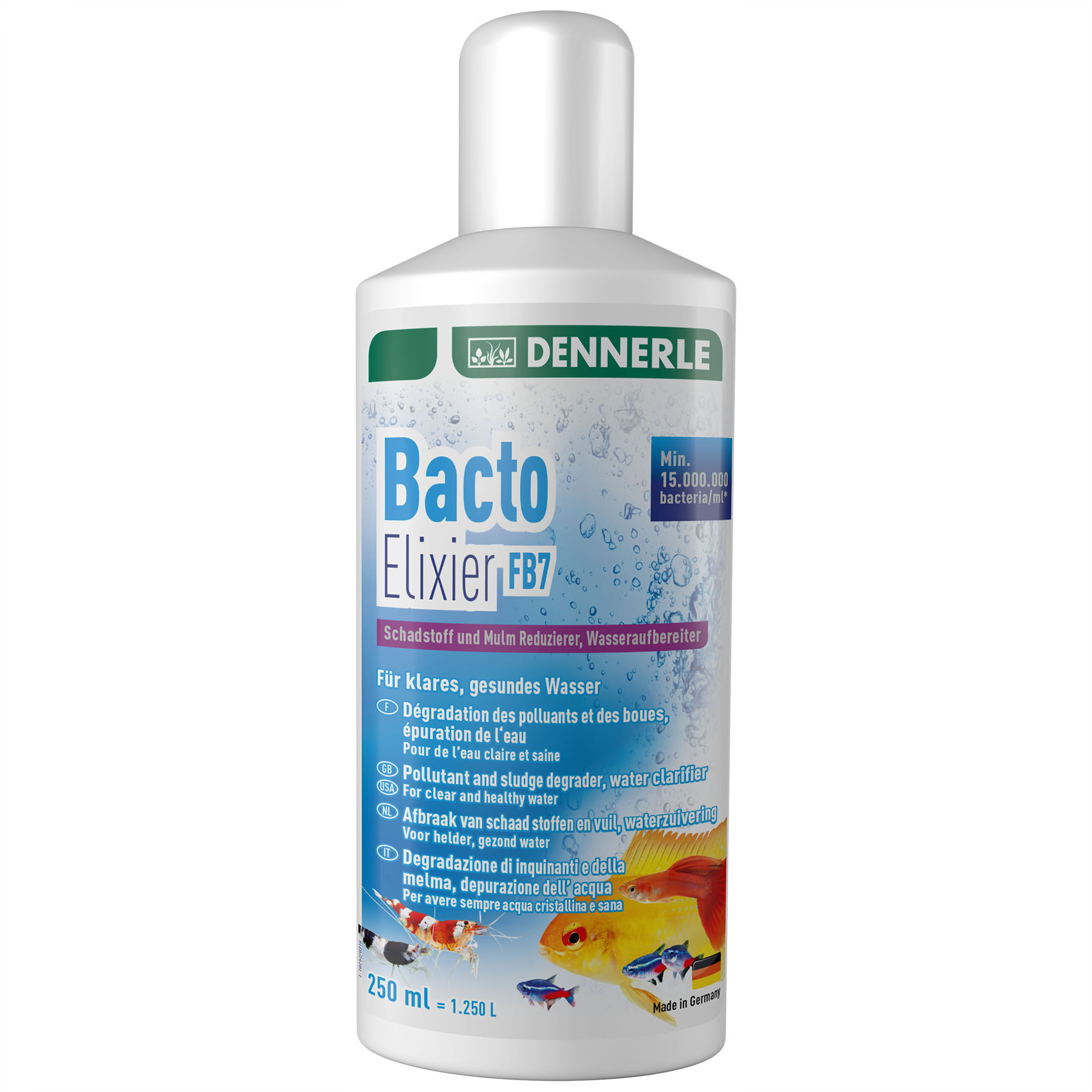 Dennerle Bacto Elixier FB7 – Klarwasser-Filterbakterien 250ml