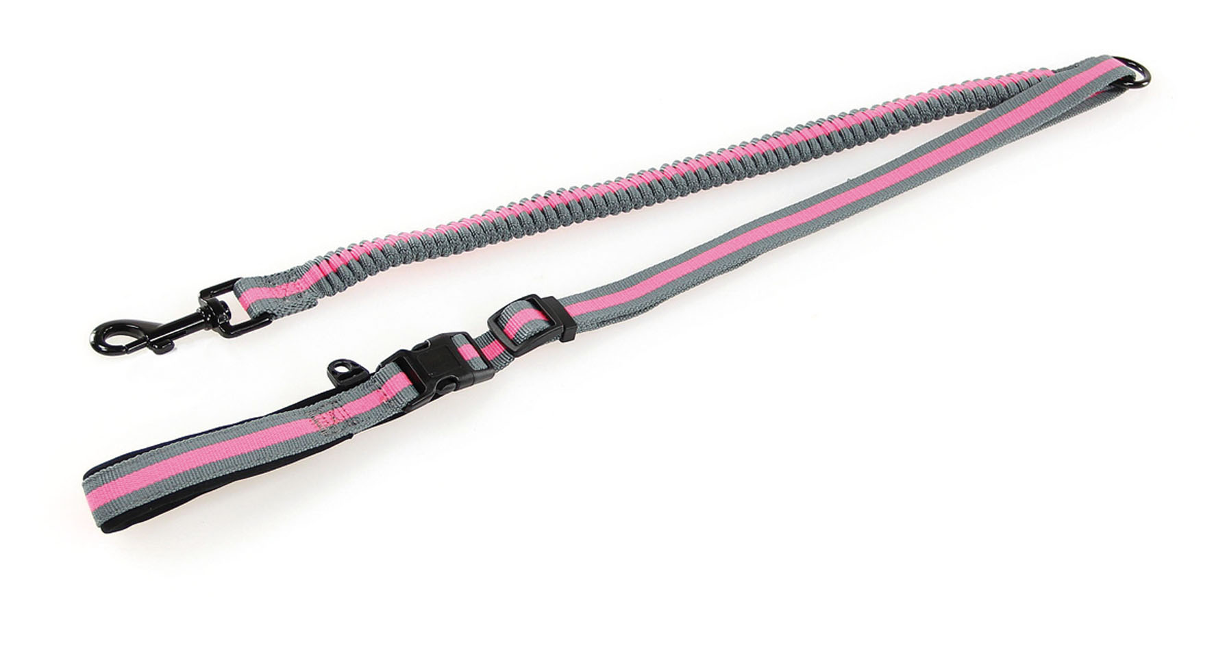 TrendLine Leine elastisch, grau-pink