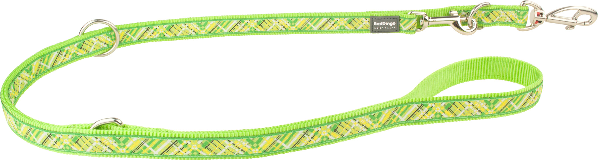 RedDingo Laisse Design Flanno Lime Green, S, 15mm 200cm