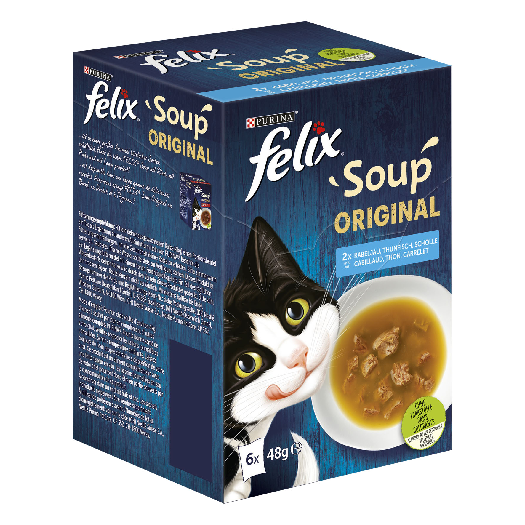 Felix Soup Viande, 6x48g