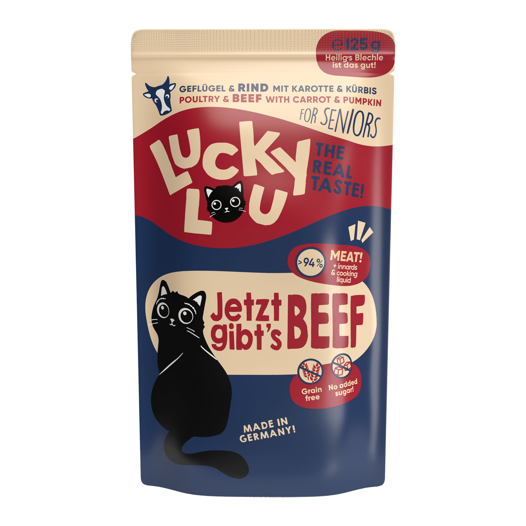 Lucky Lou Senior Geflügel & Rind 125g