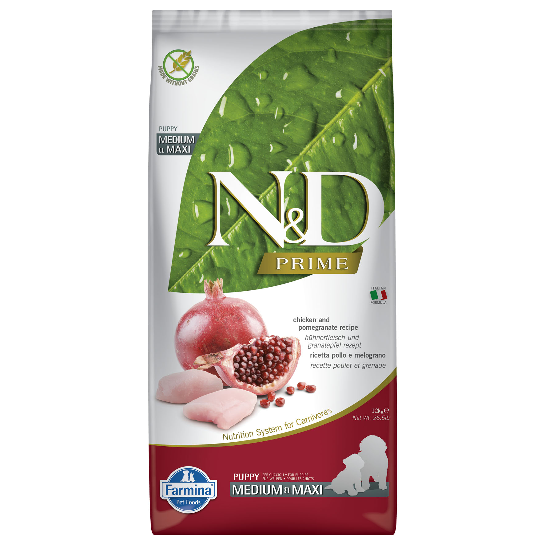 Farmina Dog Puppy Med/Max Huhn 12kg