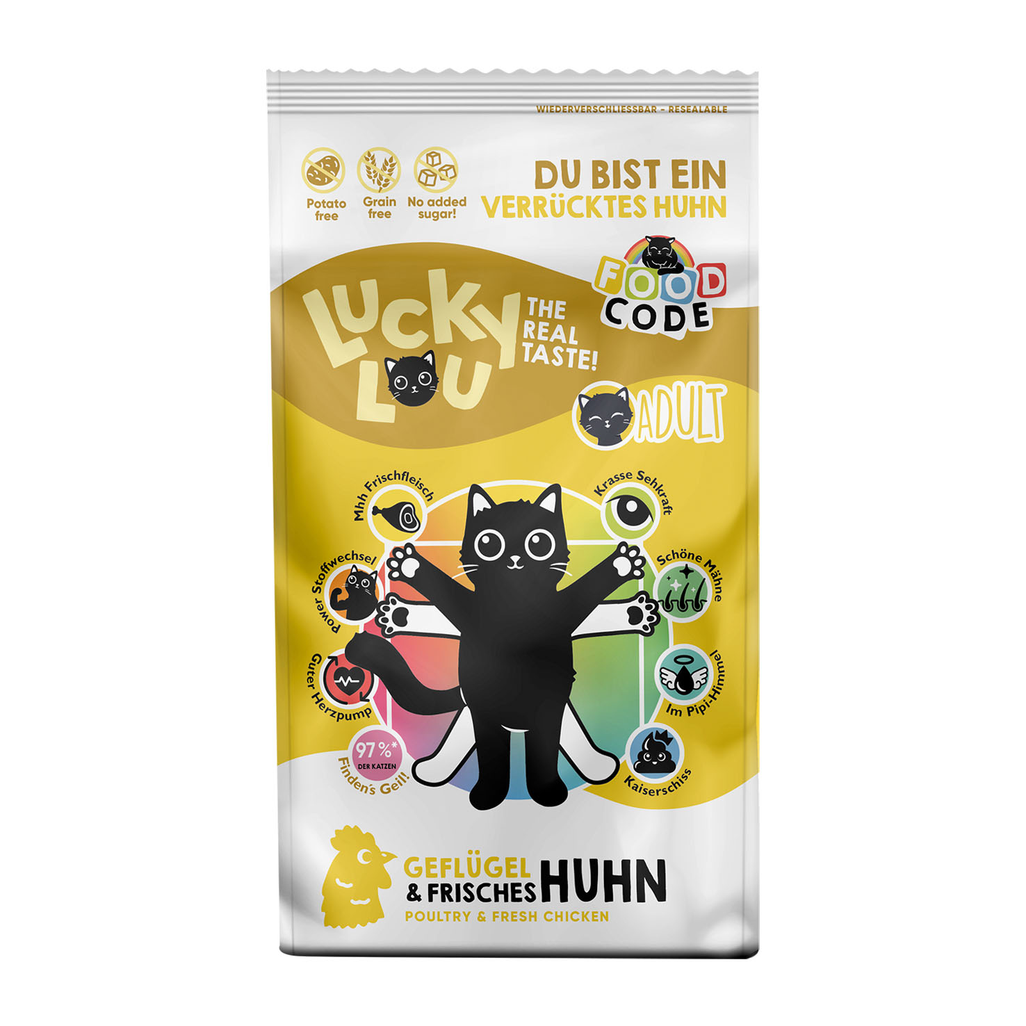 Lucky Lou Adult Geflügel & Huhn, 340g