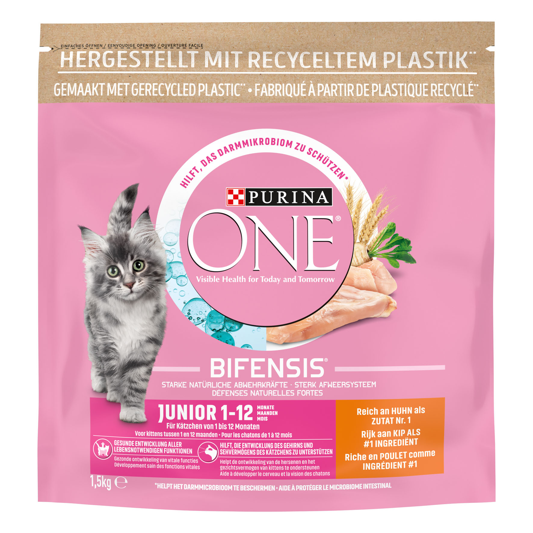 Purina ONE Junior Huhn & Vollkorn, 1.5kg