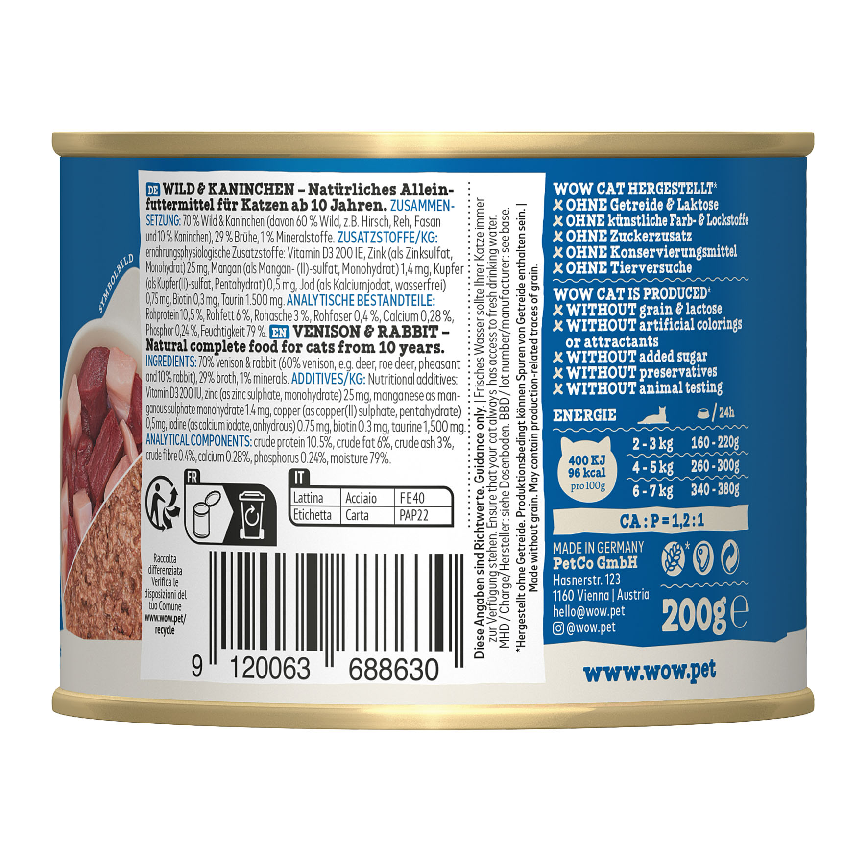 WOW Senior Wild & Kaninchen, 200g
