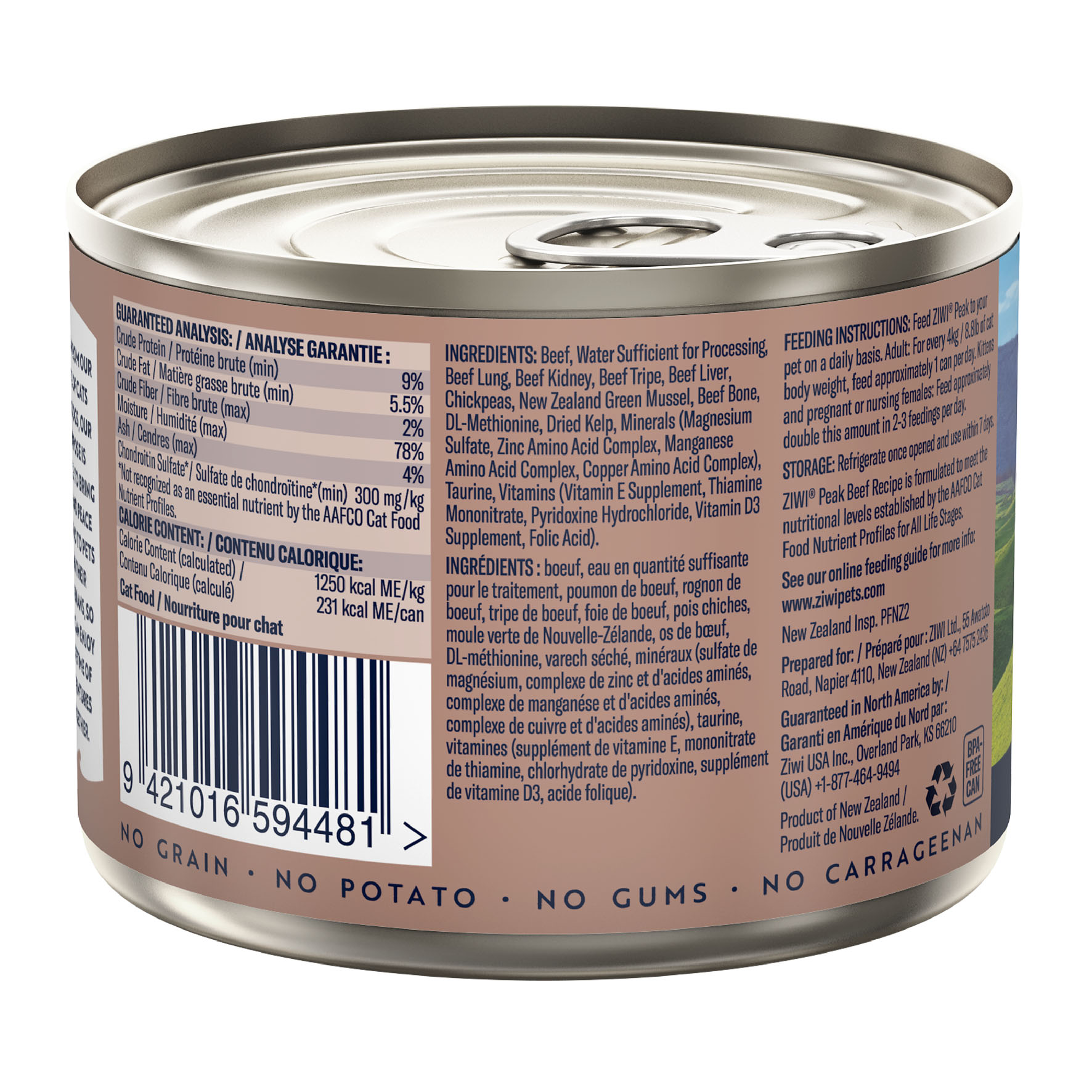 Ziwi Peak Original Beef, 185g