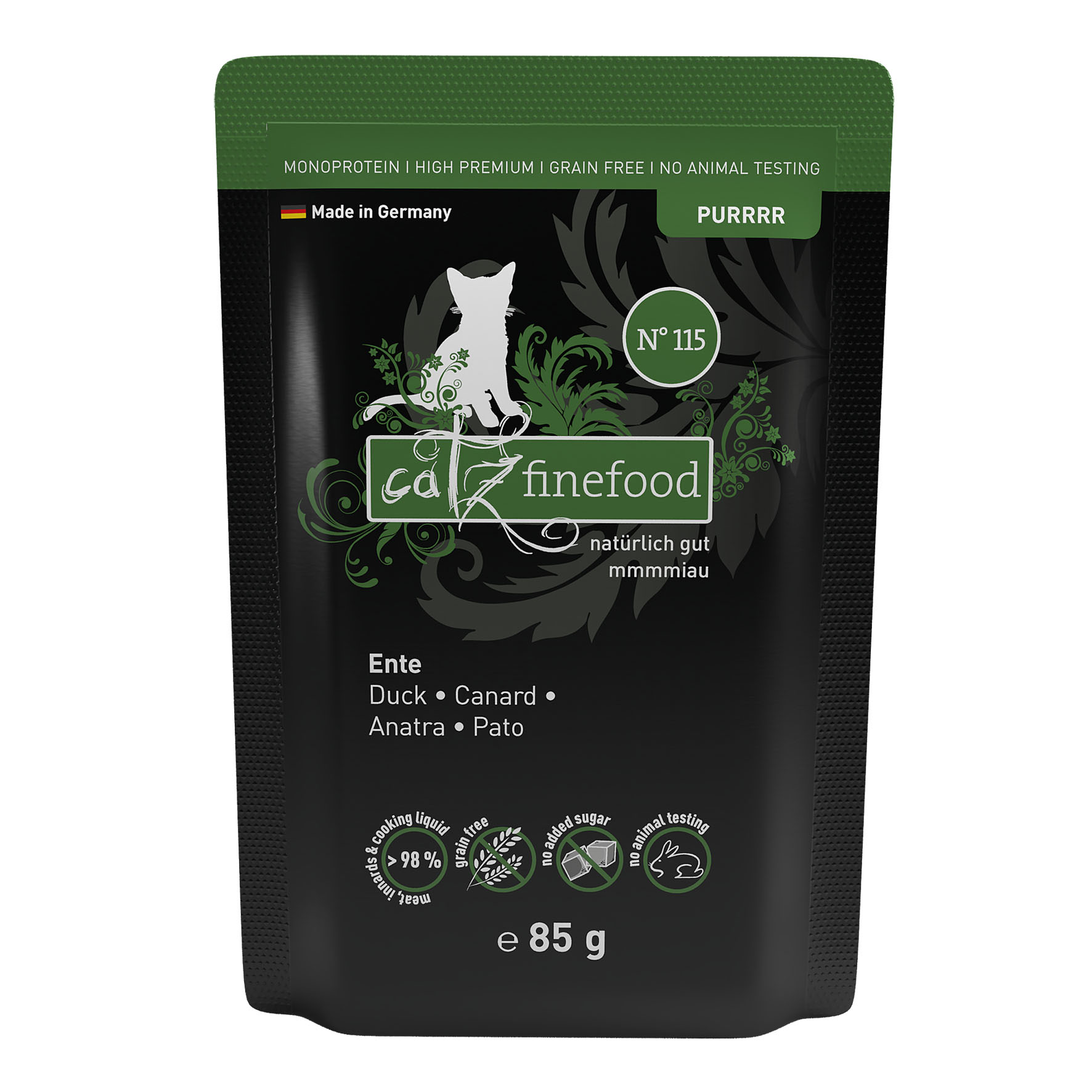 Catz Finefood Purrrr No. 115 con anatra, 85g