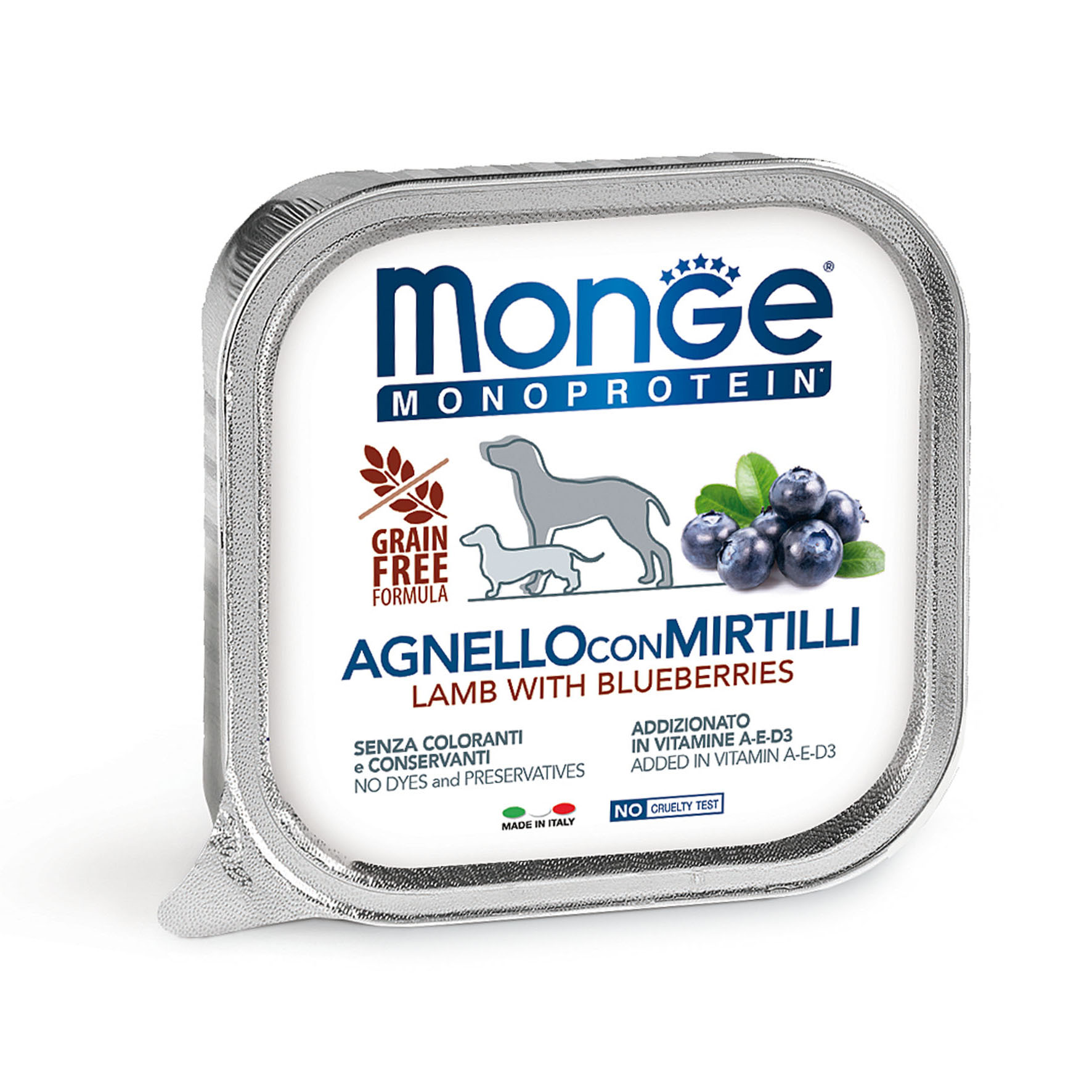 Monge Dog Monopro. Agnello&Mirtilli 150g