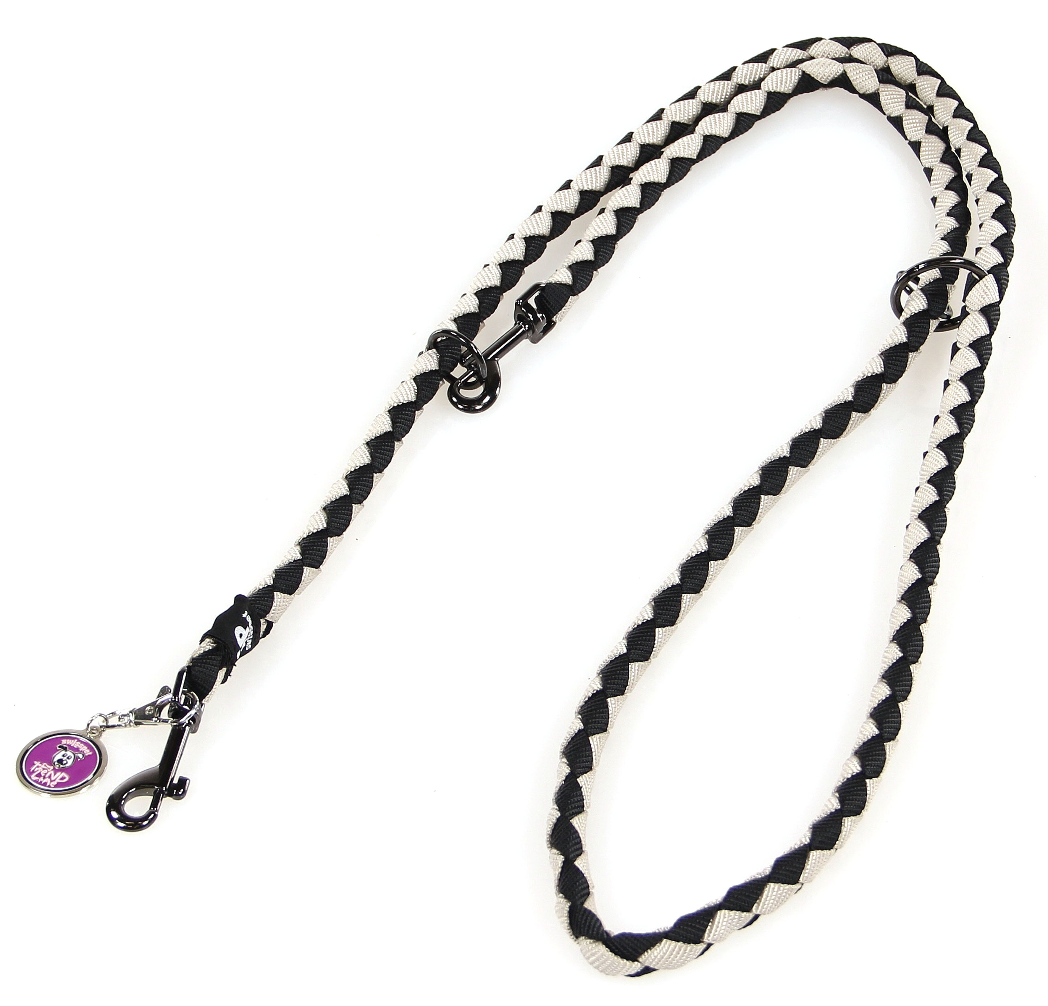 TrendLine Guinzaglio Diamante TrendLine, nero-grigio